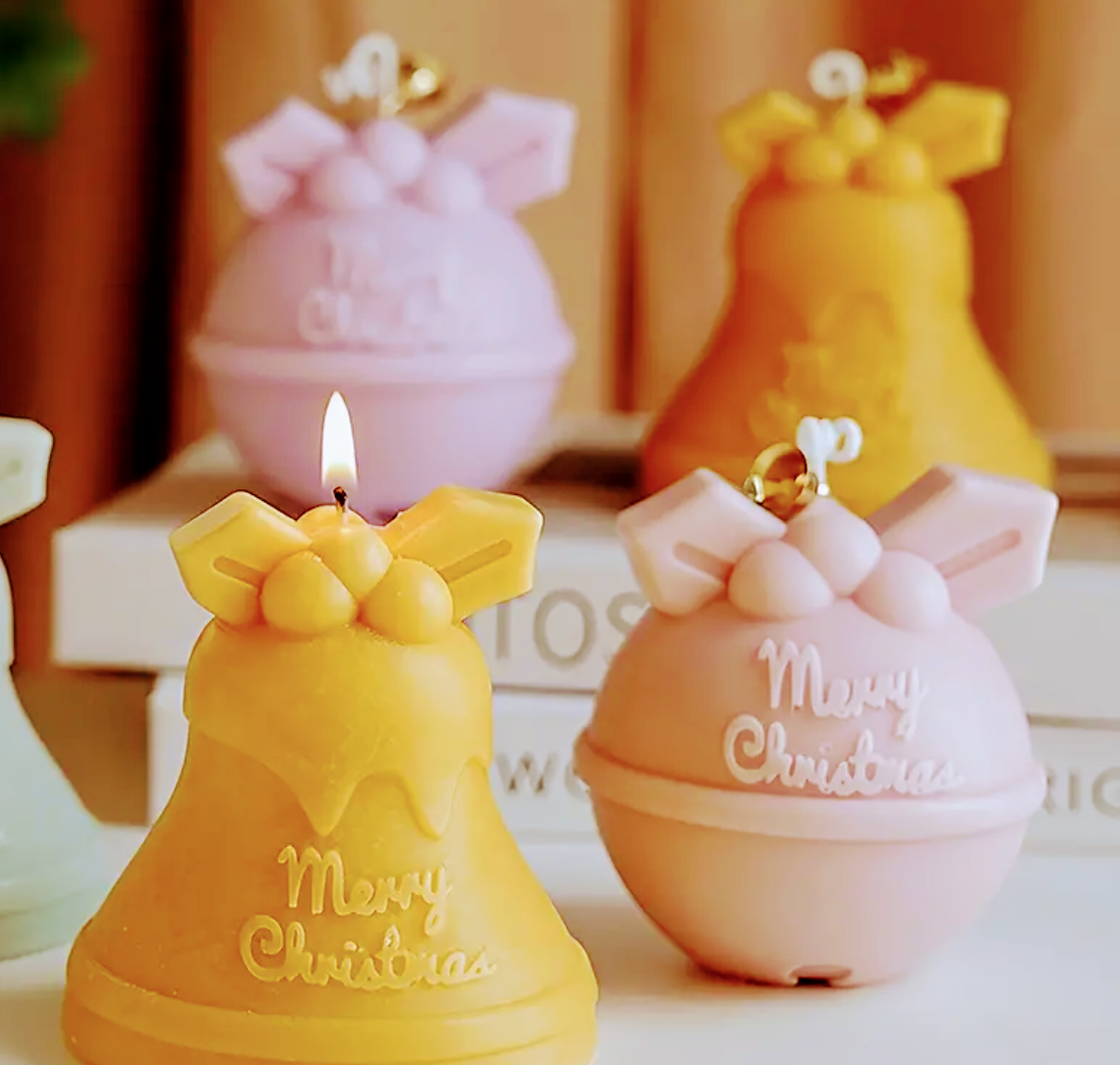 Christmas Bell Candles