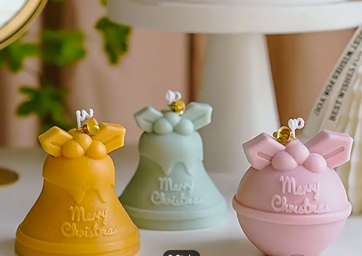 Christmas Bell Candles