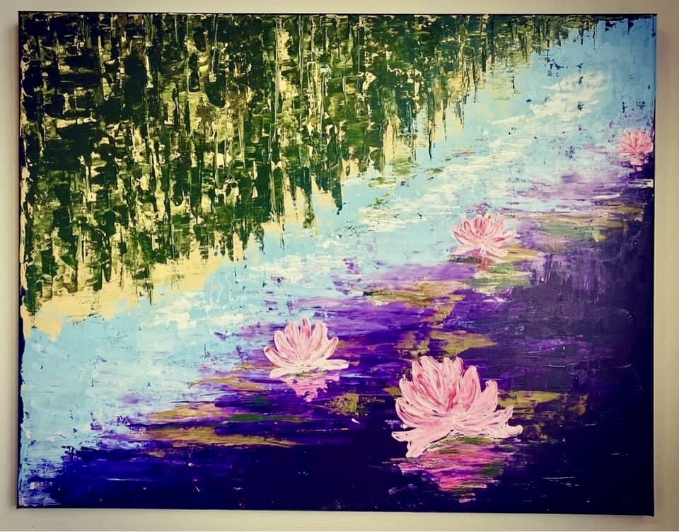 Abstract Textured Lilly Pond 