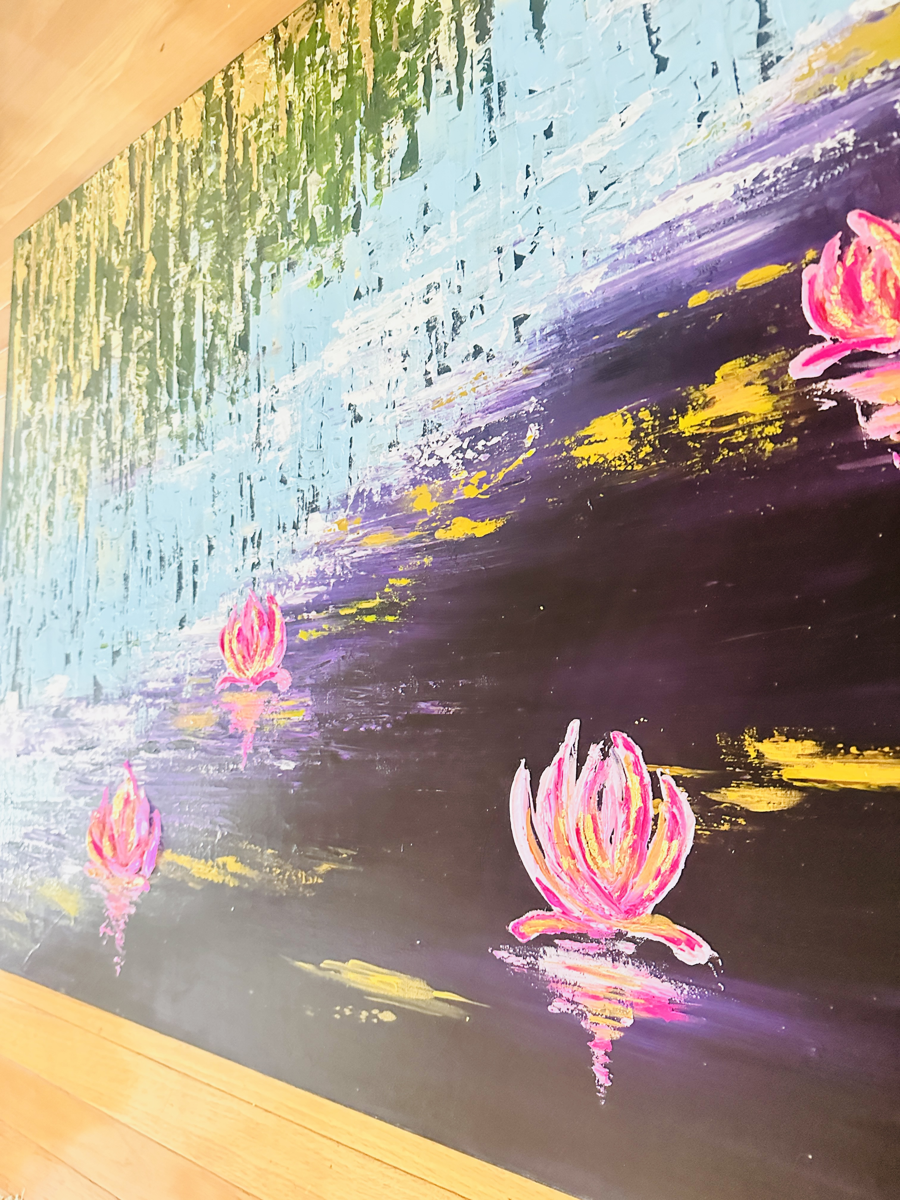 Abstract Textured Lilly Pond 