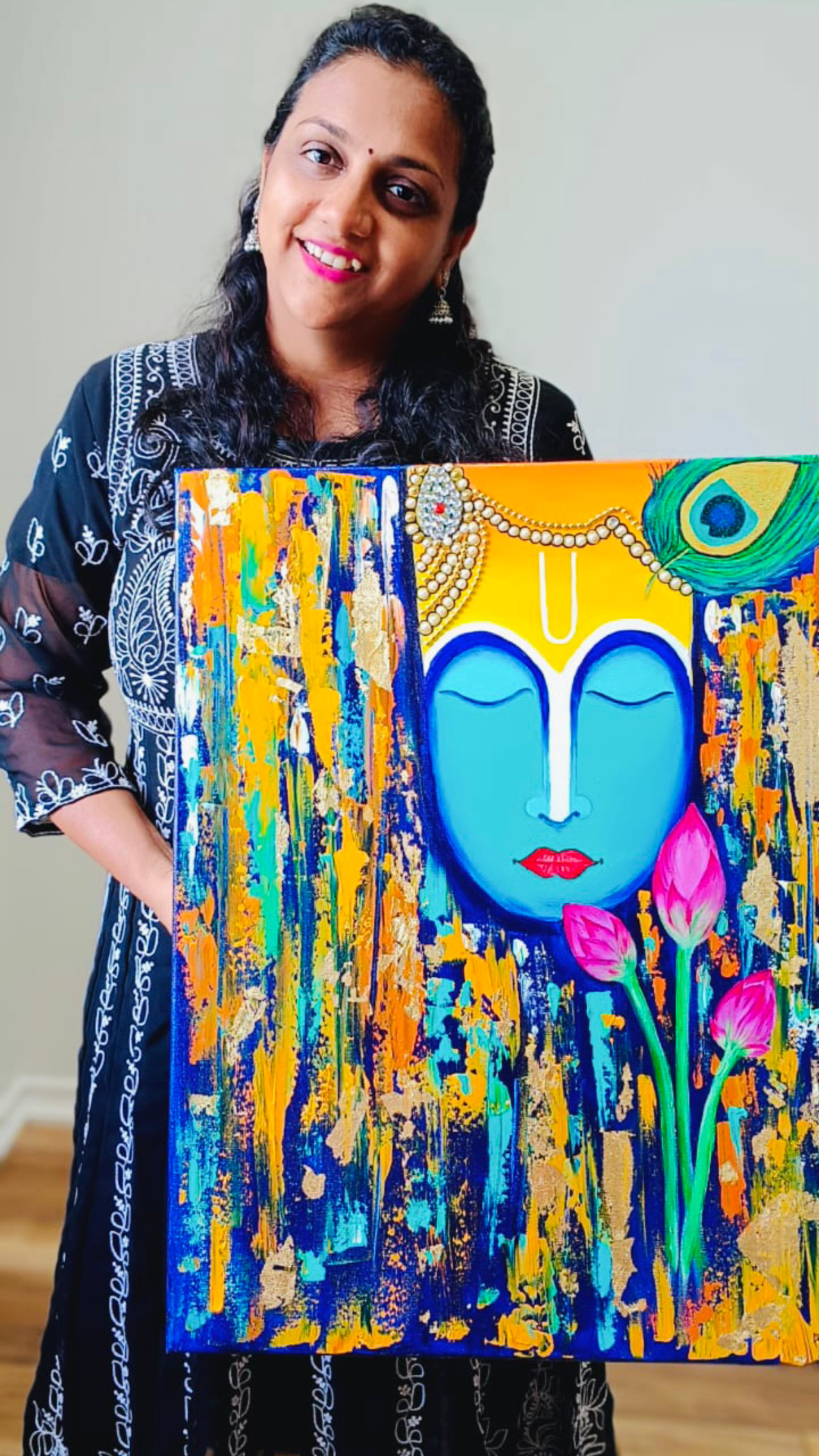 Abstract Acrylic - Krishna 