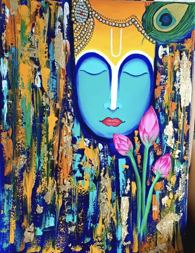 Abstract Acrylic - Krishna 