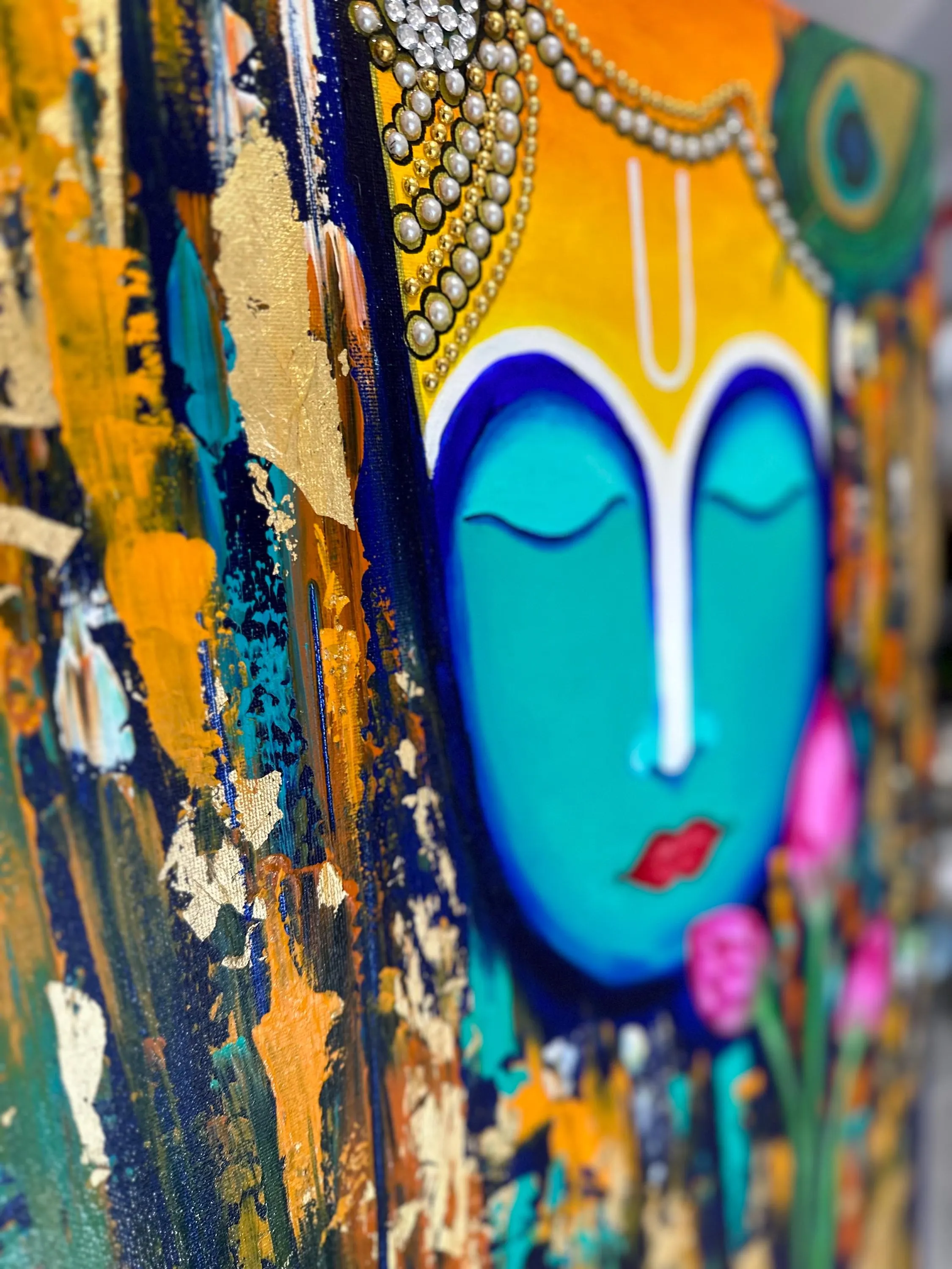 Abstract Acrylic - Krishna 