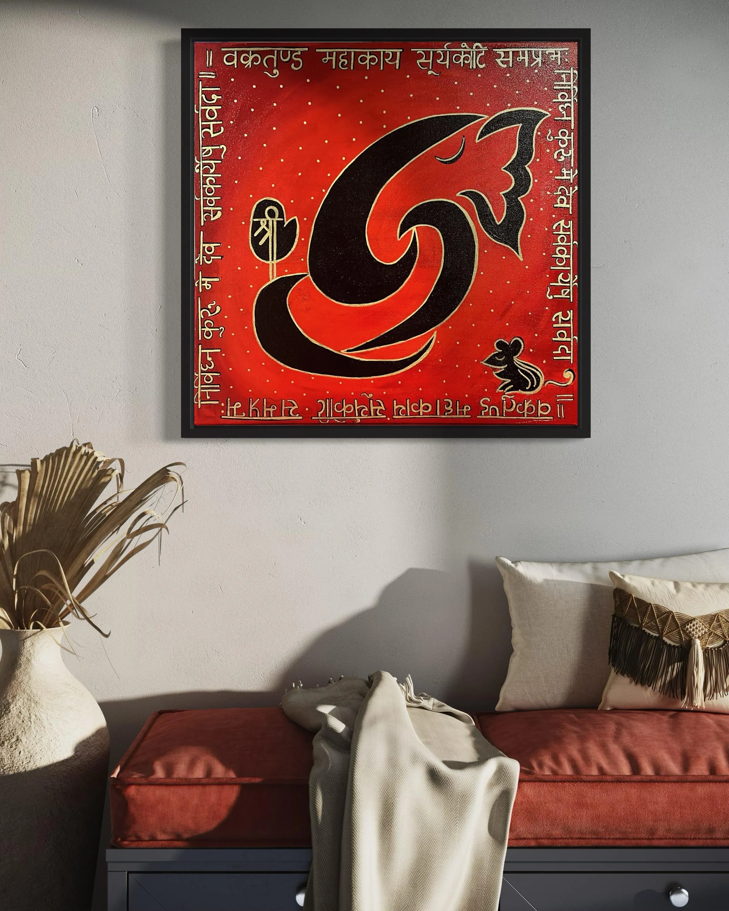 Abstract Acrylic Ganesh