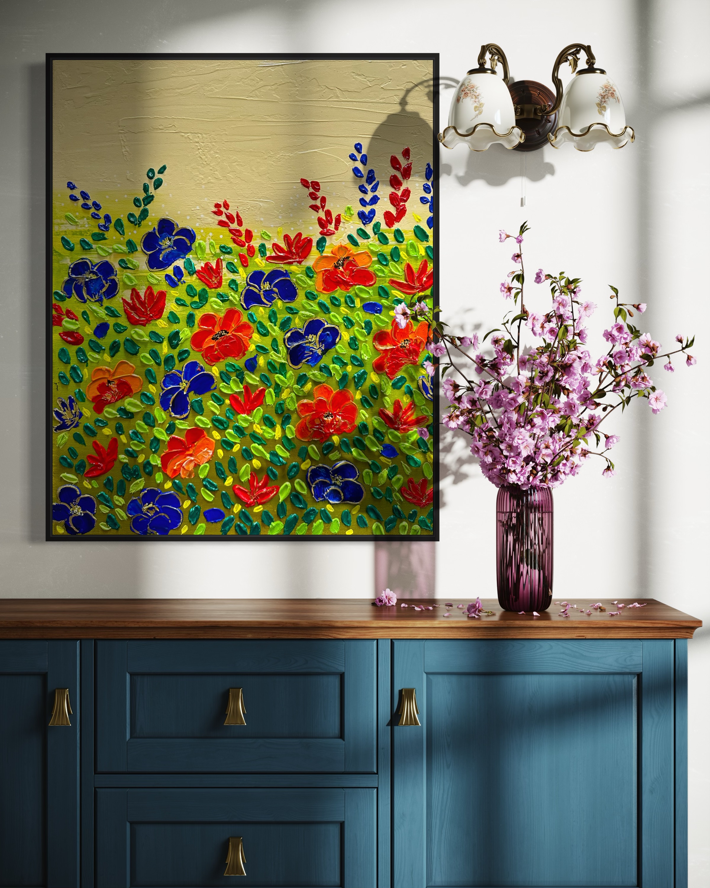 Floral Heavy Texture 