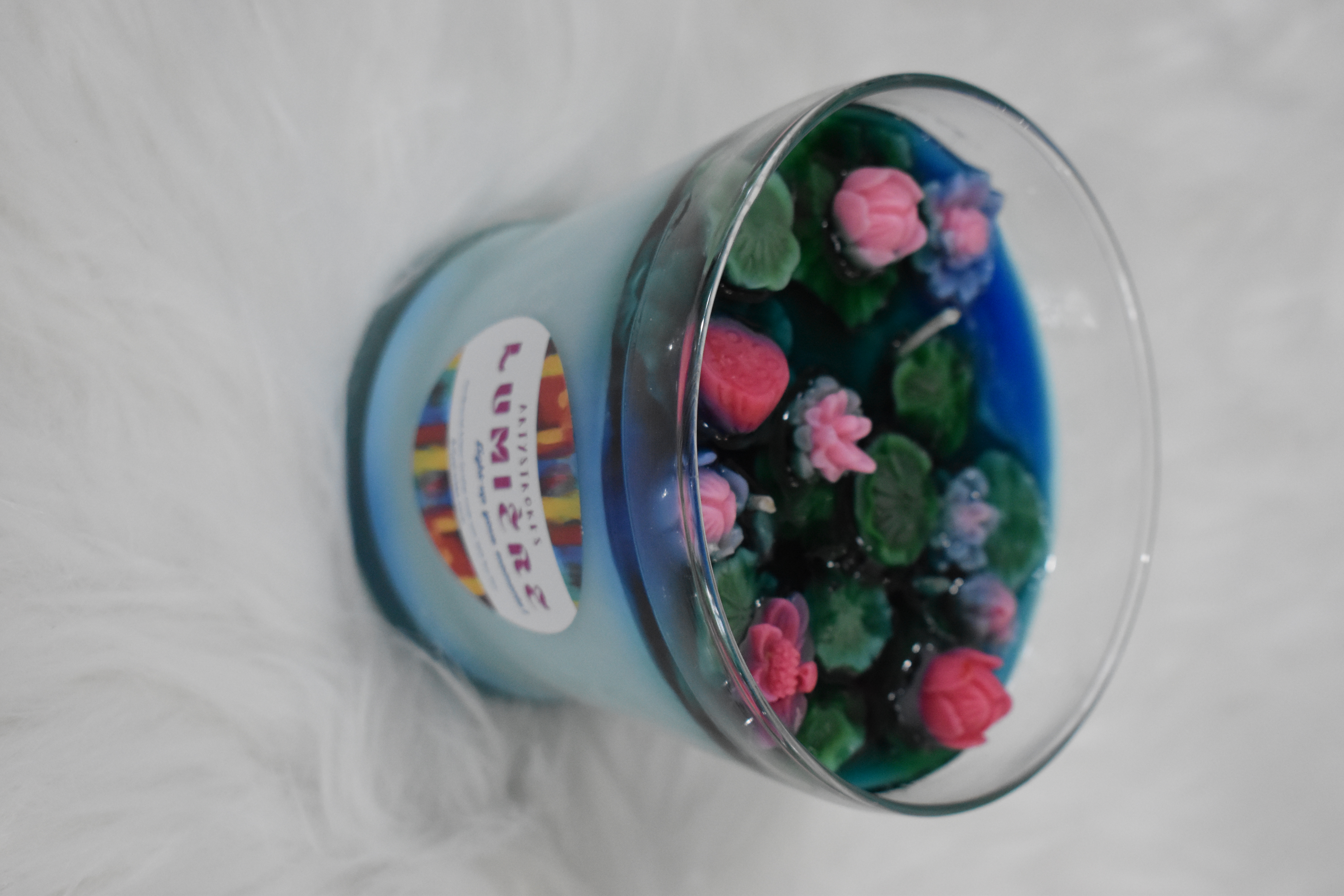 Mini Floating Lotus Pond Gel Candle