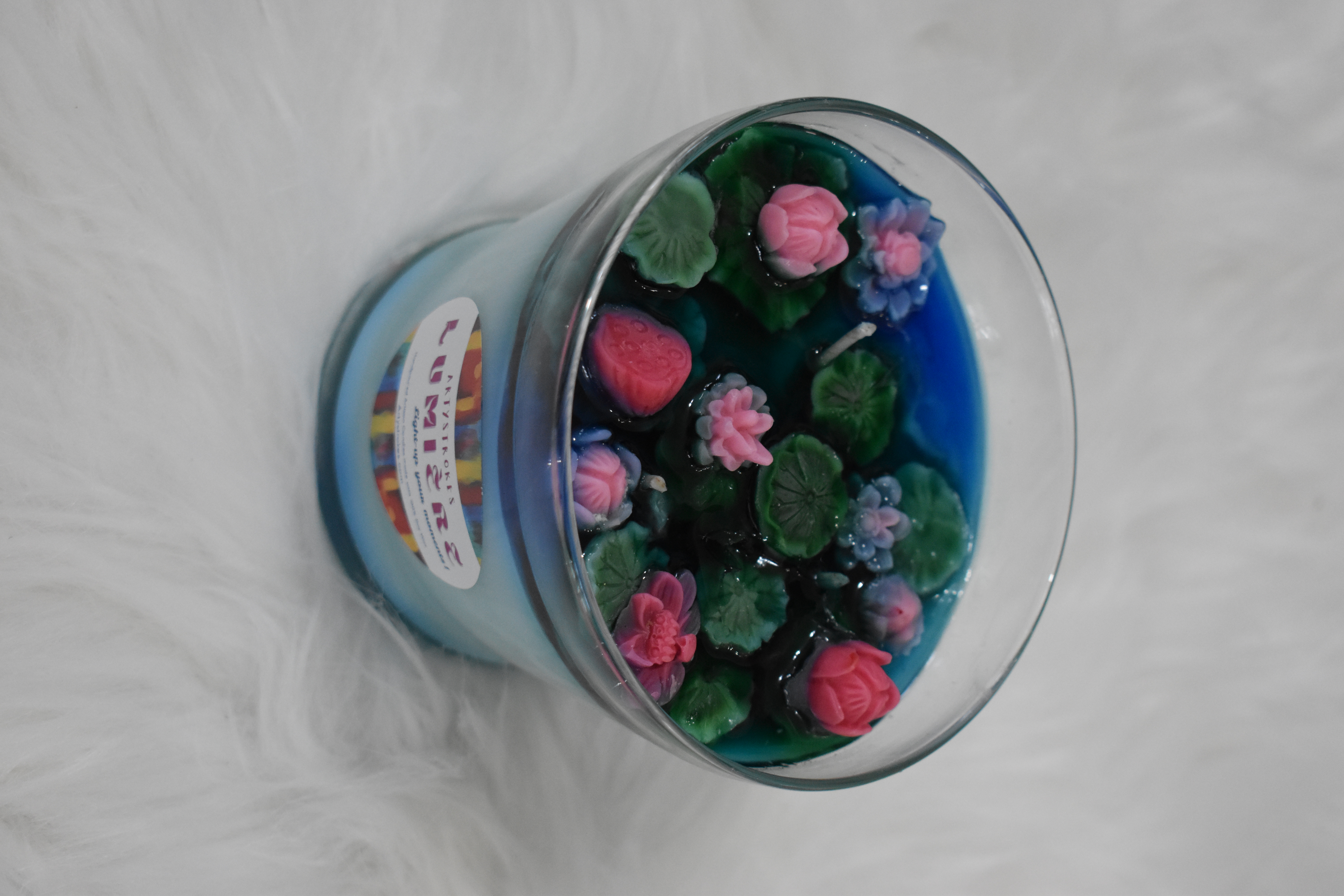 Mini Floating Lotus Pond Gel Candle