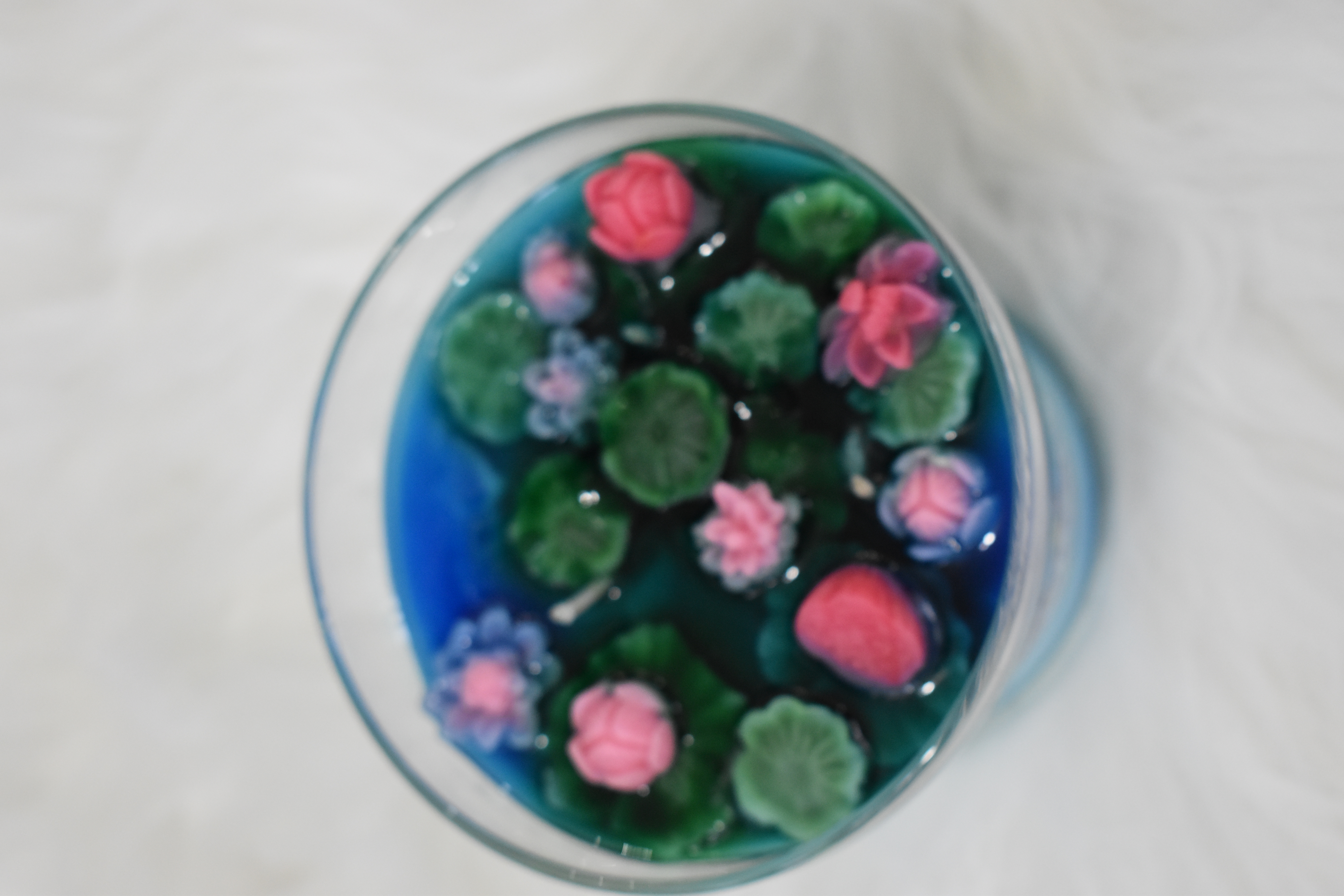 Mini Floating Lotus Pond Gel Candle