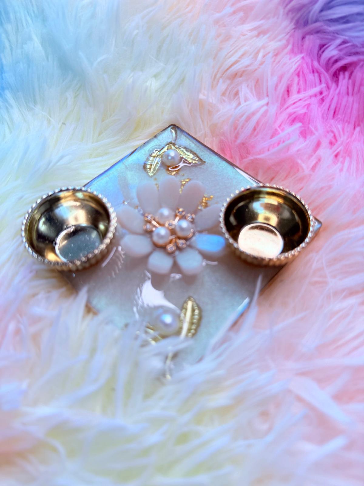 Resin Square Kunkam Mini Thali - Small