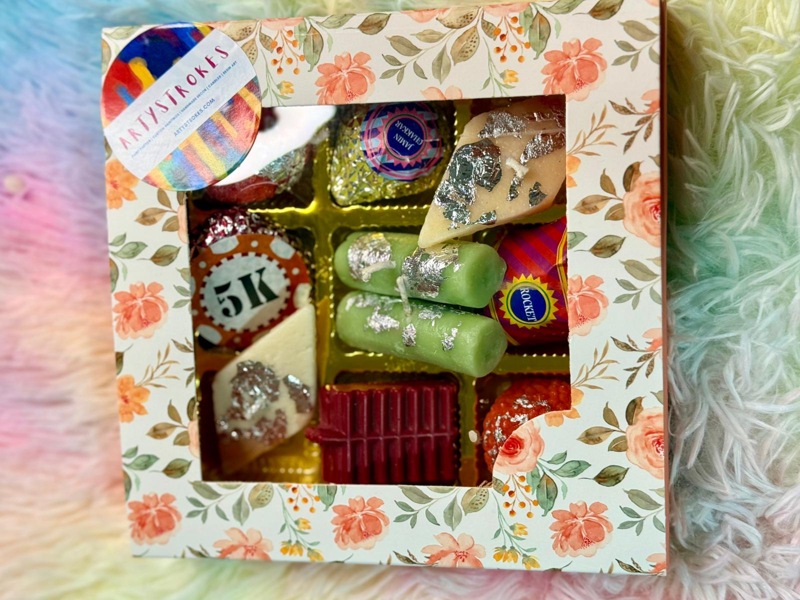 Assorted Indian Sweet (Mithai) Candles