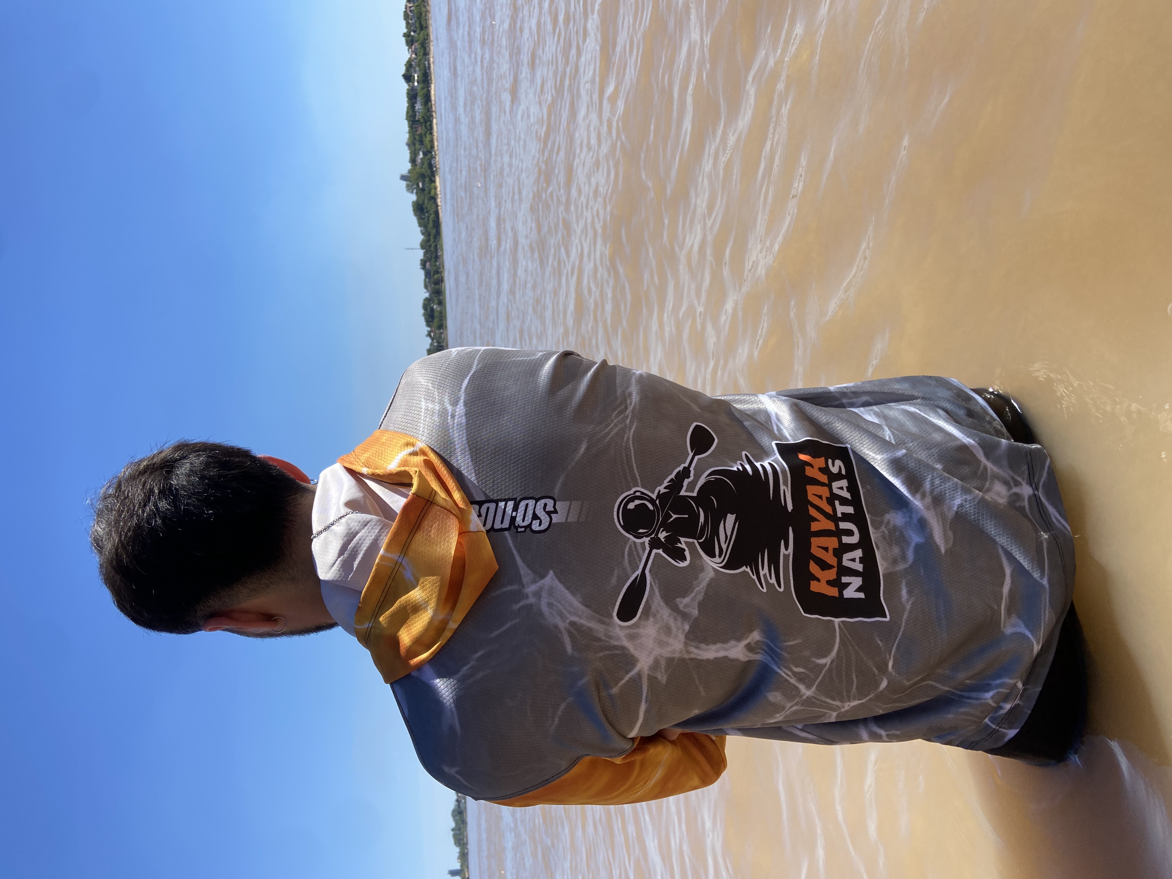 Remera Kayaknautas  Upf+uv Proteccion Con Capucha Y Puño