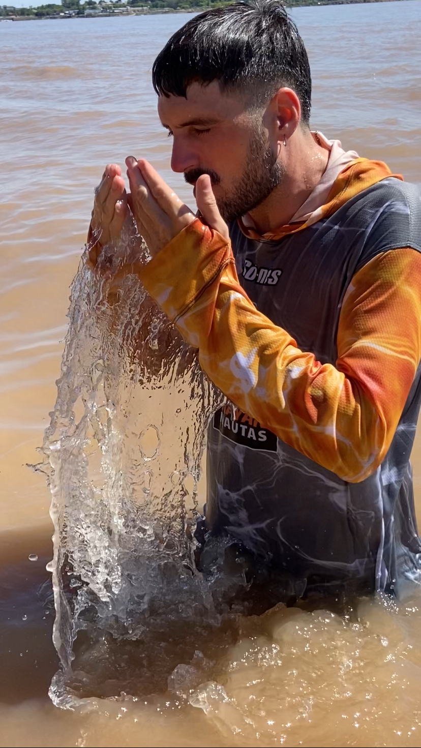 Remera Kayaknautas  Upf+uv Proteccion Con Capucha Y Puño