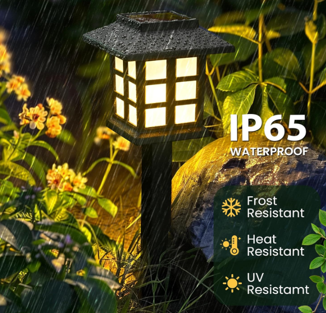 Solar Outdoor Lights,12 Pack LED Solar Lights Outdoor Waterproof, Solar Walkway Lights Maintain 10 Hours of Lighting for Your Garden, Landscape, Path, Yard, Patio, Driveway