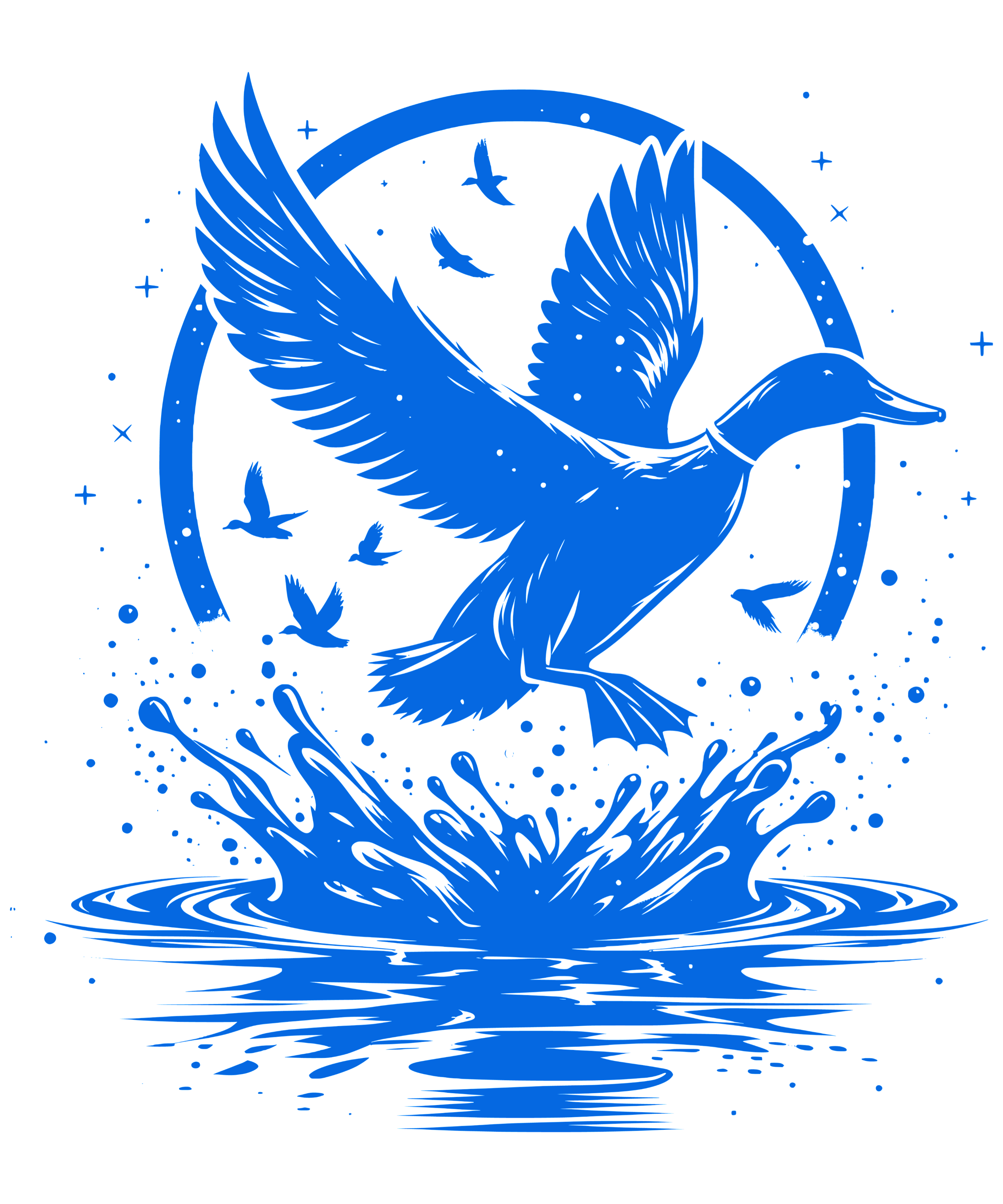 Duck Splash Premium Vinyl Decal