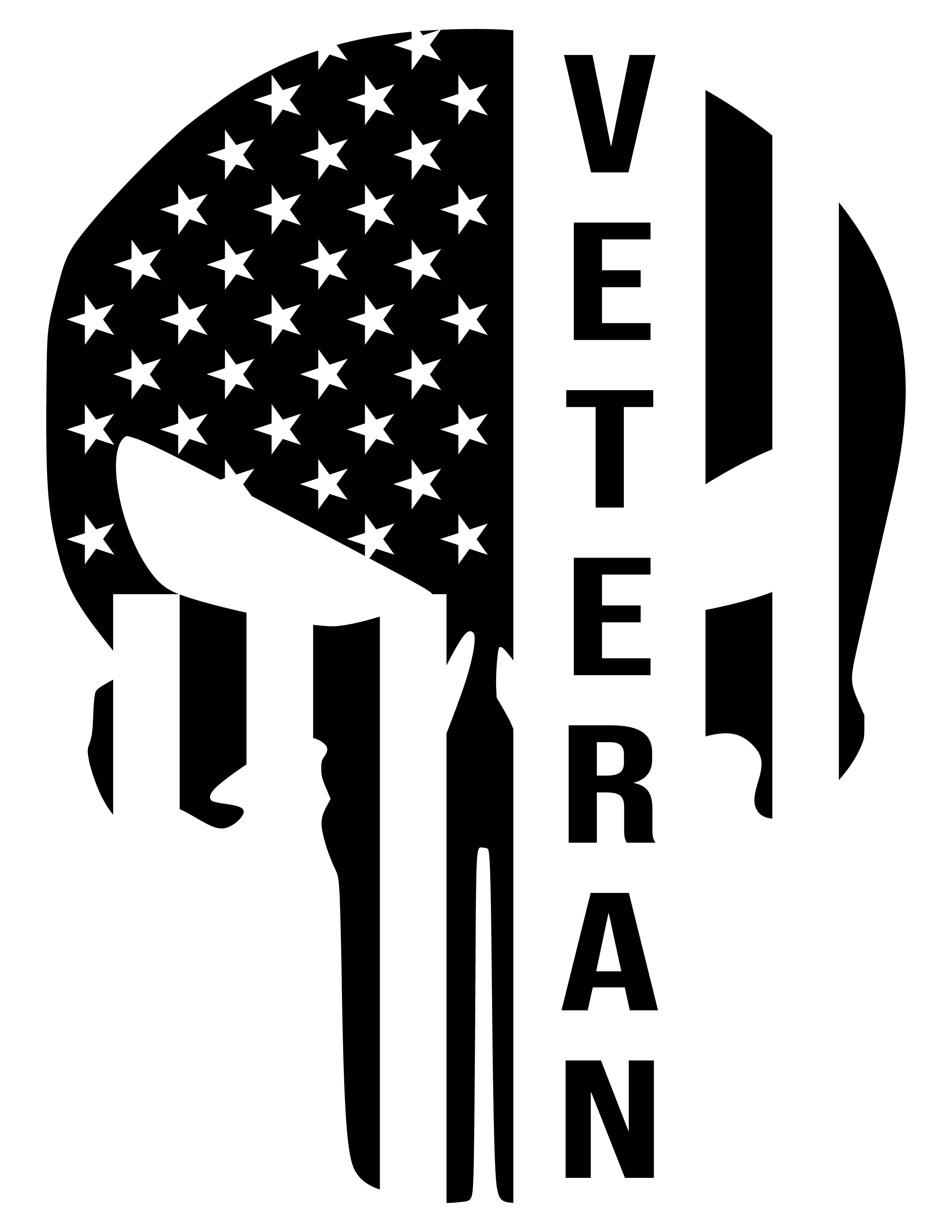 American Veteran Punisher Premium Vinyl Decal