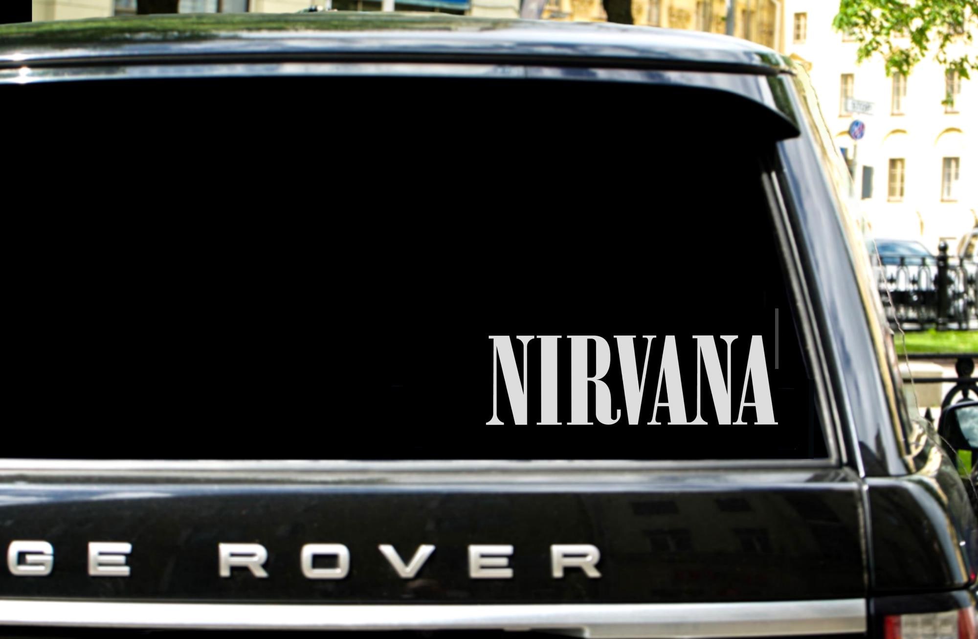 Nirvana Premium Vinyl Decal. Grunge, 90s, Kurt Cobain, Music