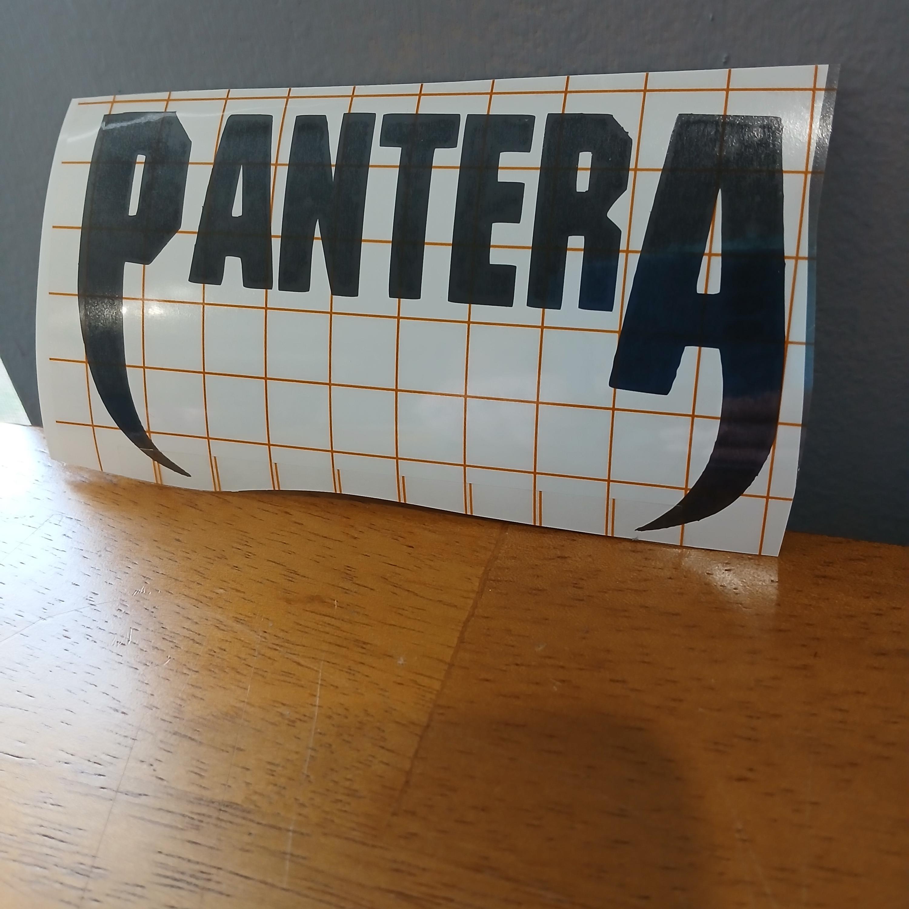 Pantera Premium Vinyl Decal. Rock, Heavy Metal, Cowboys from Hell, Vinnie, Dimebag