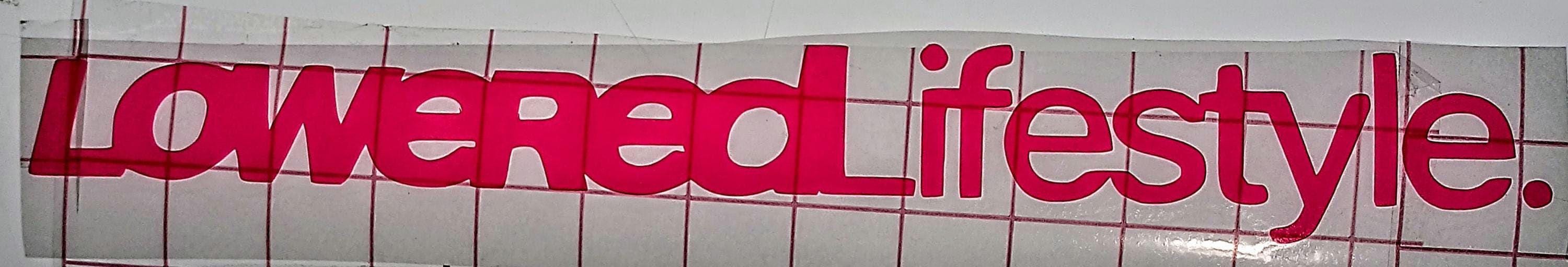 Lowered Lifestyle JDM Premium Vinyl Decal. JDM, KDM, Drift, Static, Low, Tuner, Import.