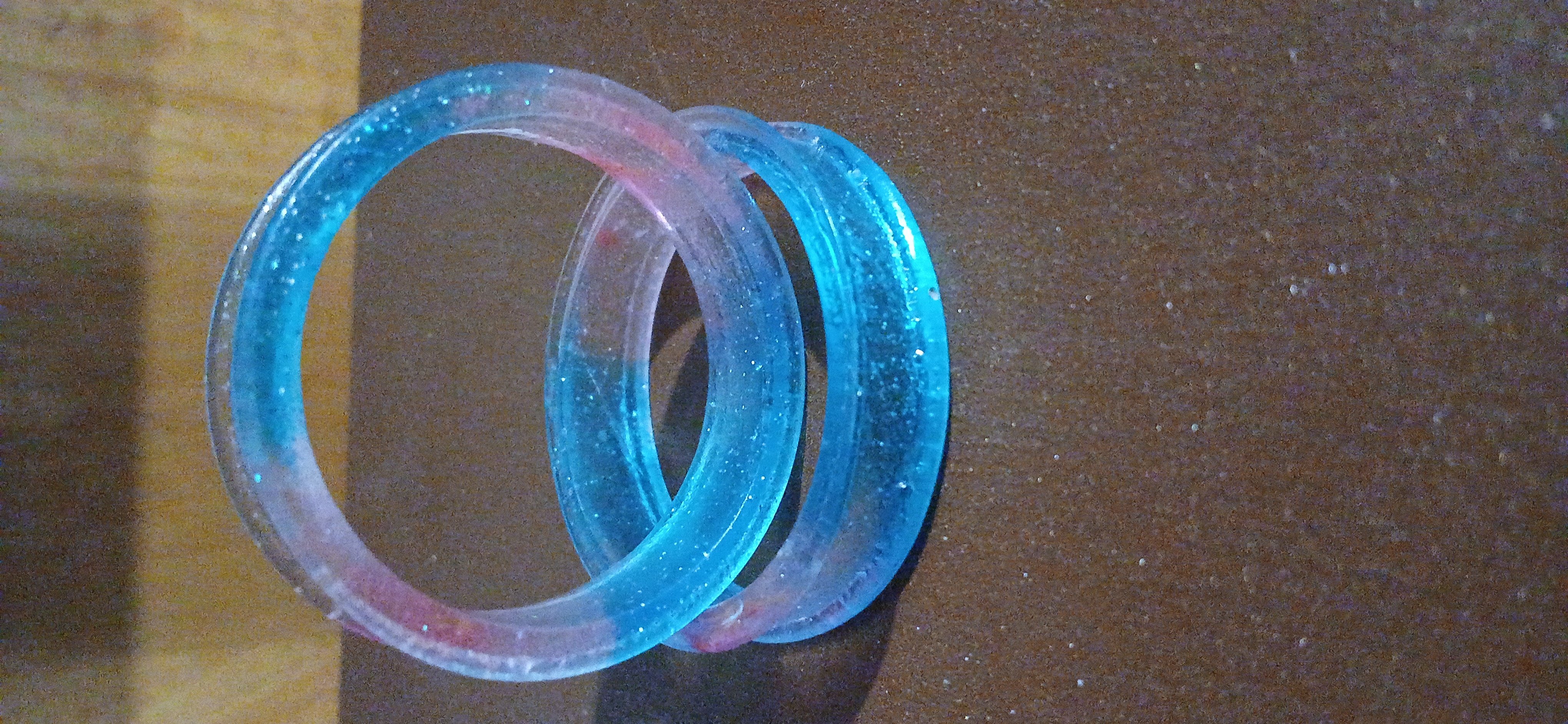 2 inch (51mm) Ear Tunnels. Light Blue and Pink 