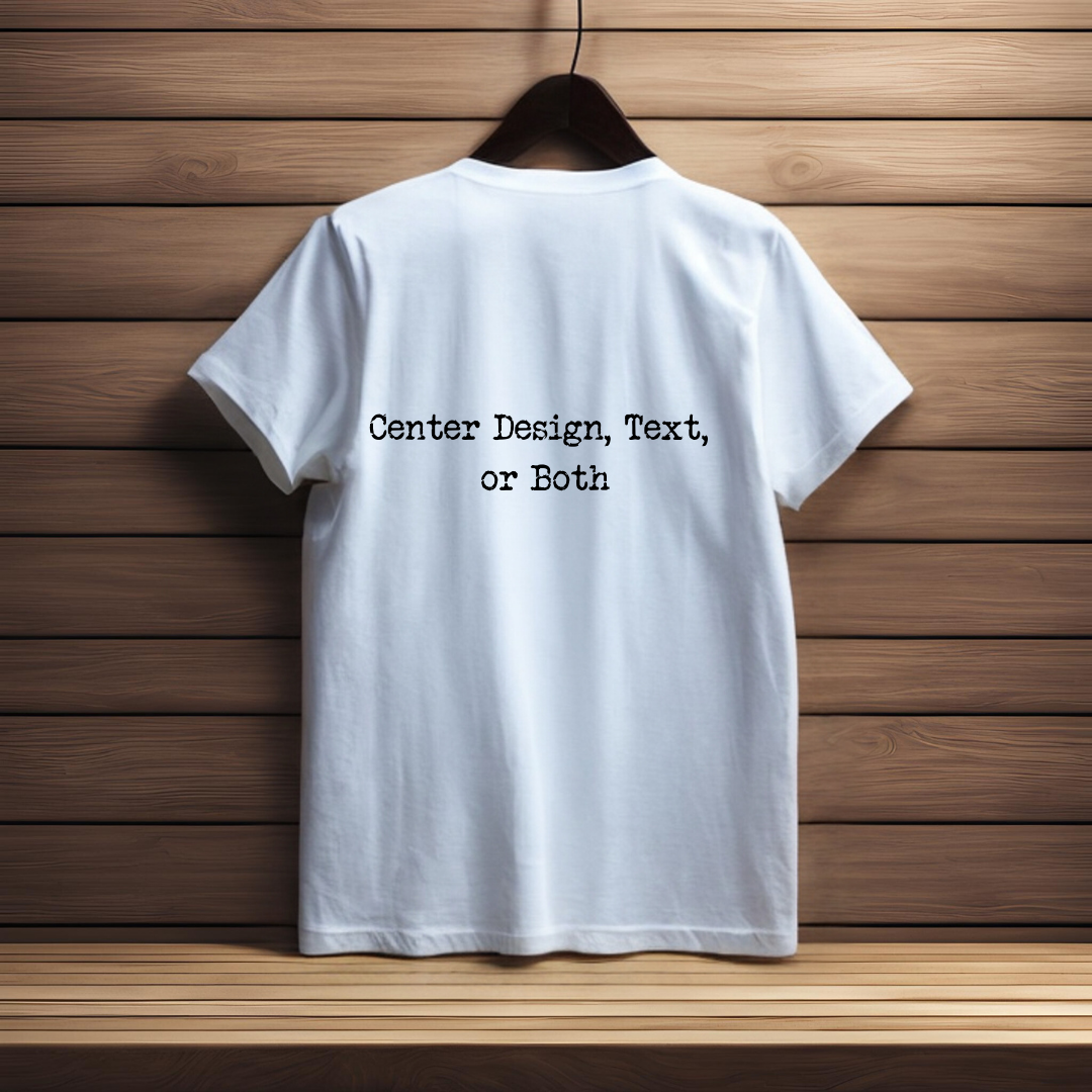 Personalized Lettering/Graphic T-shirts (Back)