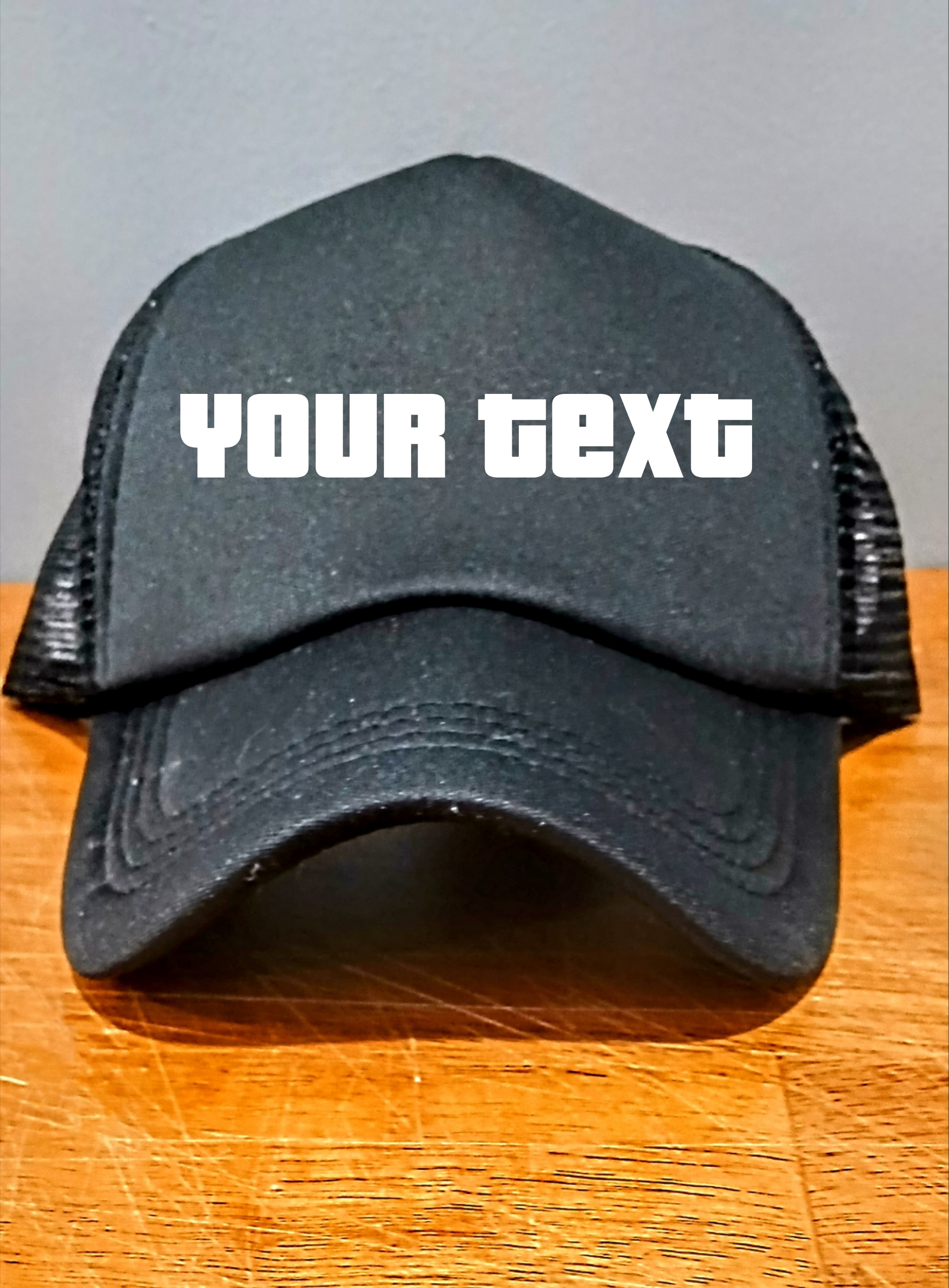 Custom Vinyl Text/Font Snapback Trucker Hats. One size fits all. Pick your font or Image