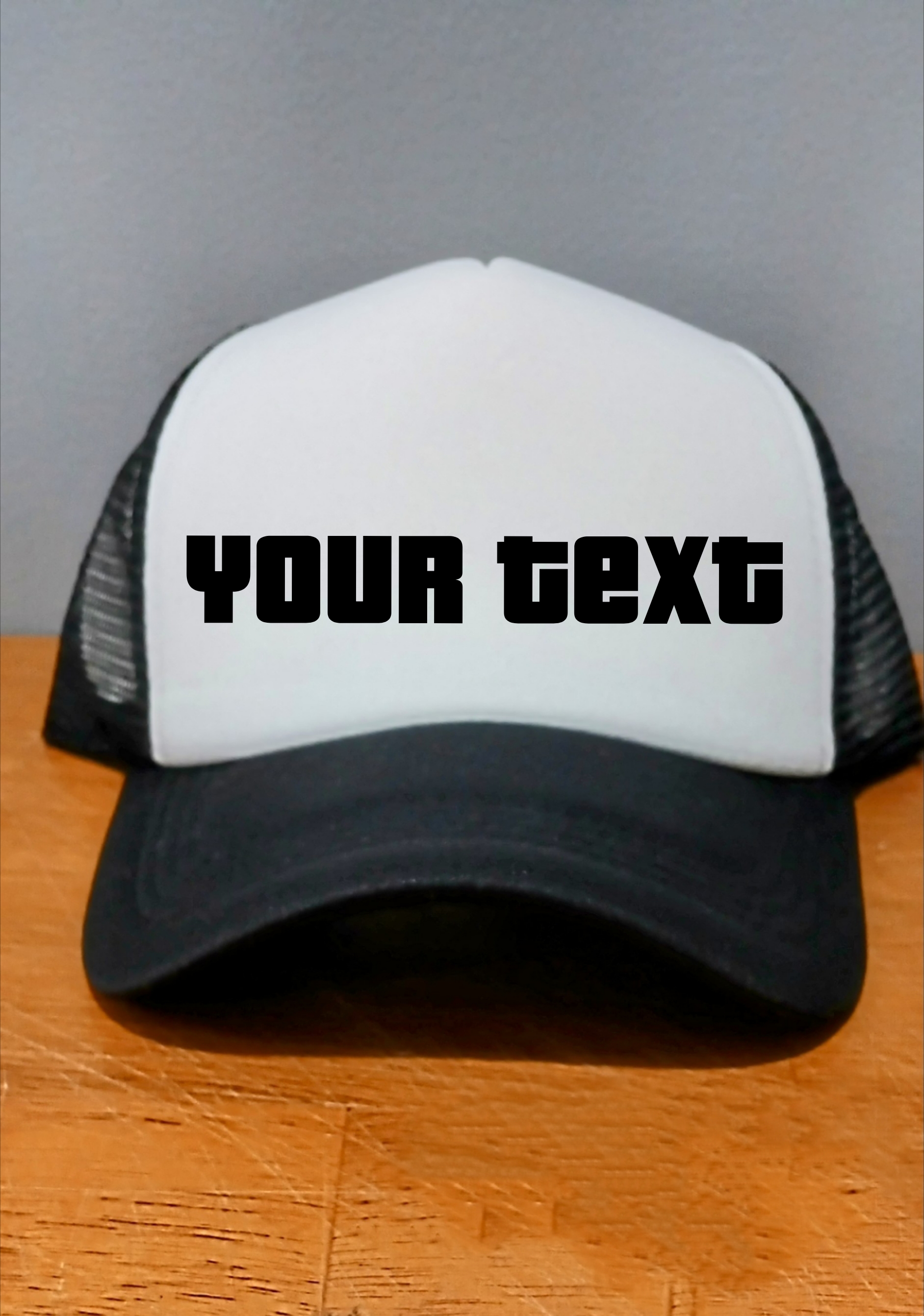 Custom Vinyl Text/Font Snapback Trucker Hats. One size fits all. Pick your font or Image