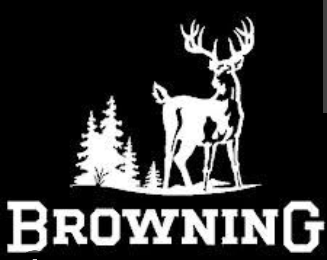 Browning Logo with Buck Silhouette Premium Vinyl Decal