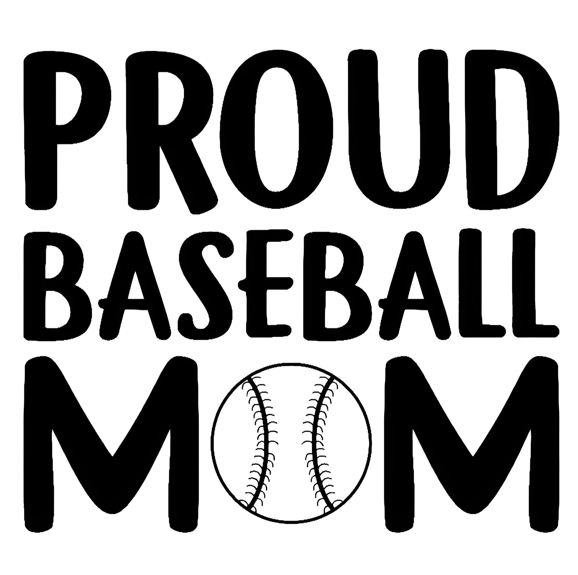 Proud Baseball Mom Premium Vinyl Decal
