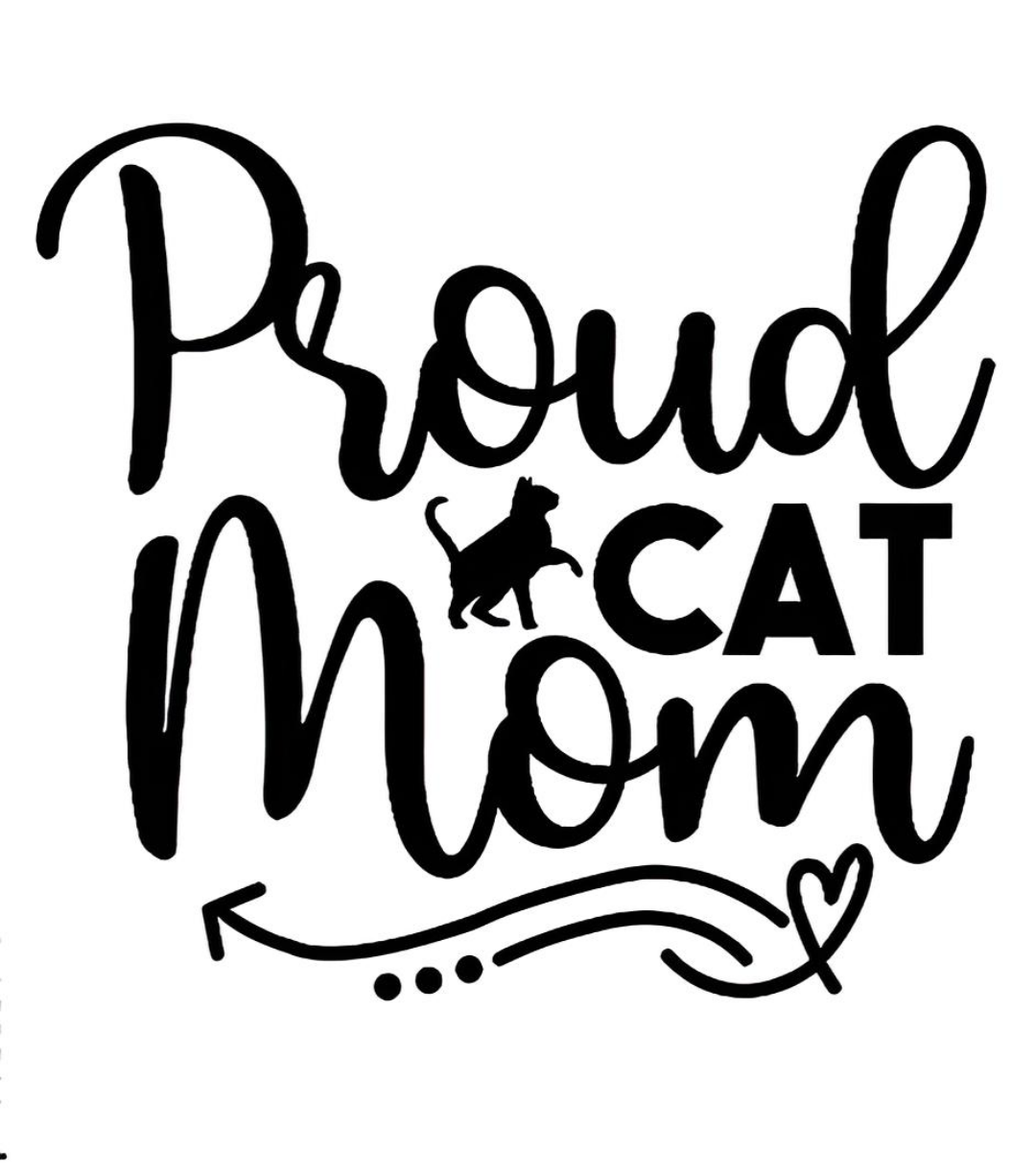 Proud Cat Mom Premium Vinyl Decal