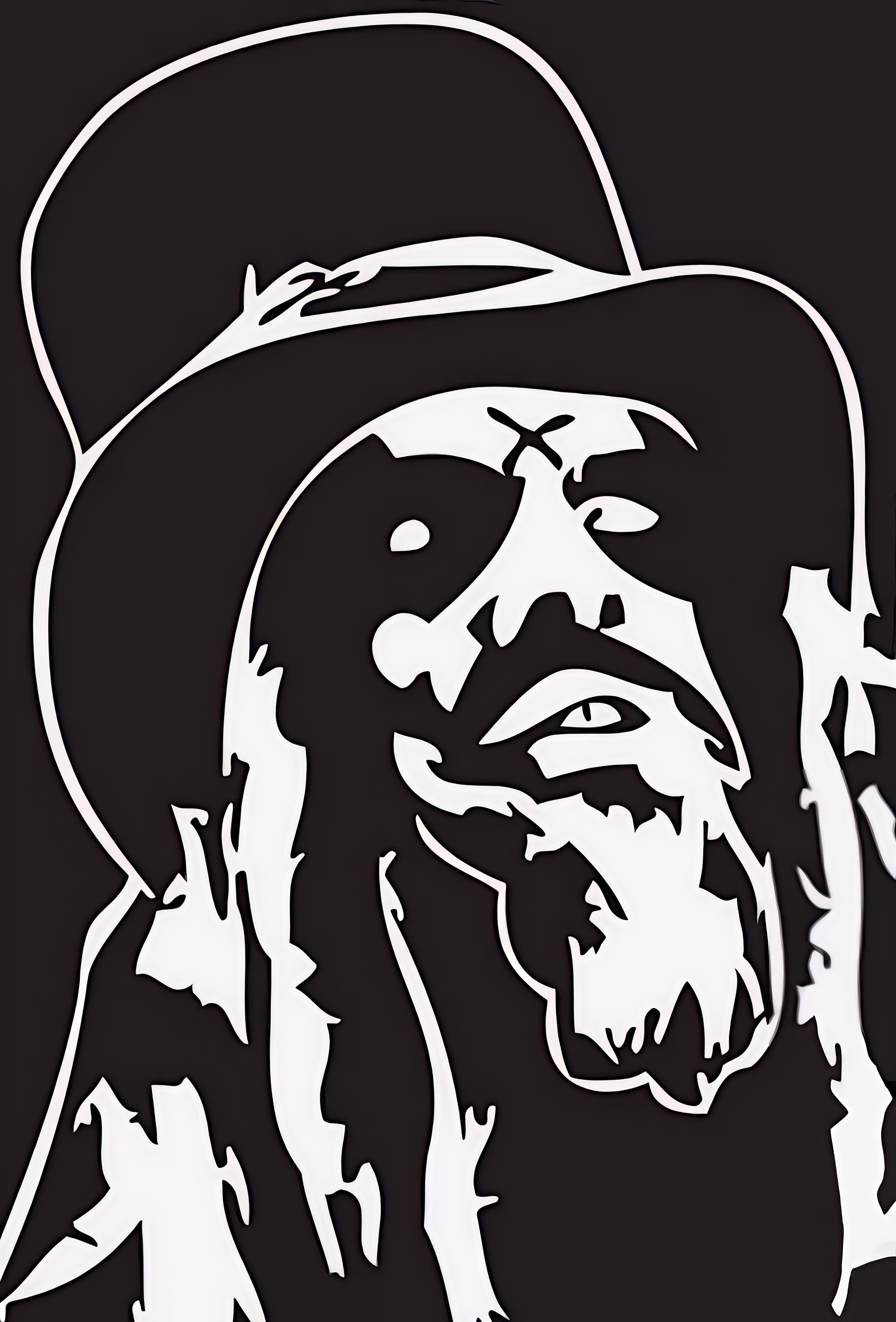 Rob Zombie Silhouette Permanent Vinyl Decal