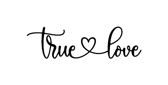 True Love Custom Font Premium Vinyl Decal. Love, Family