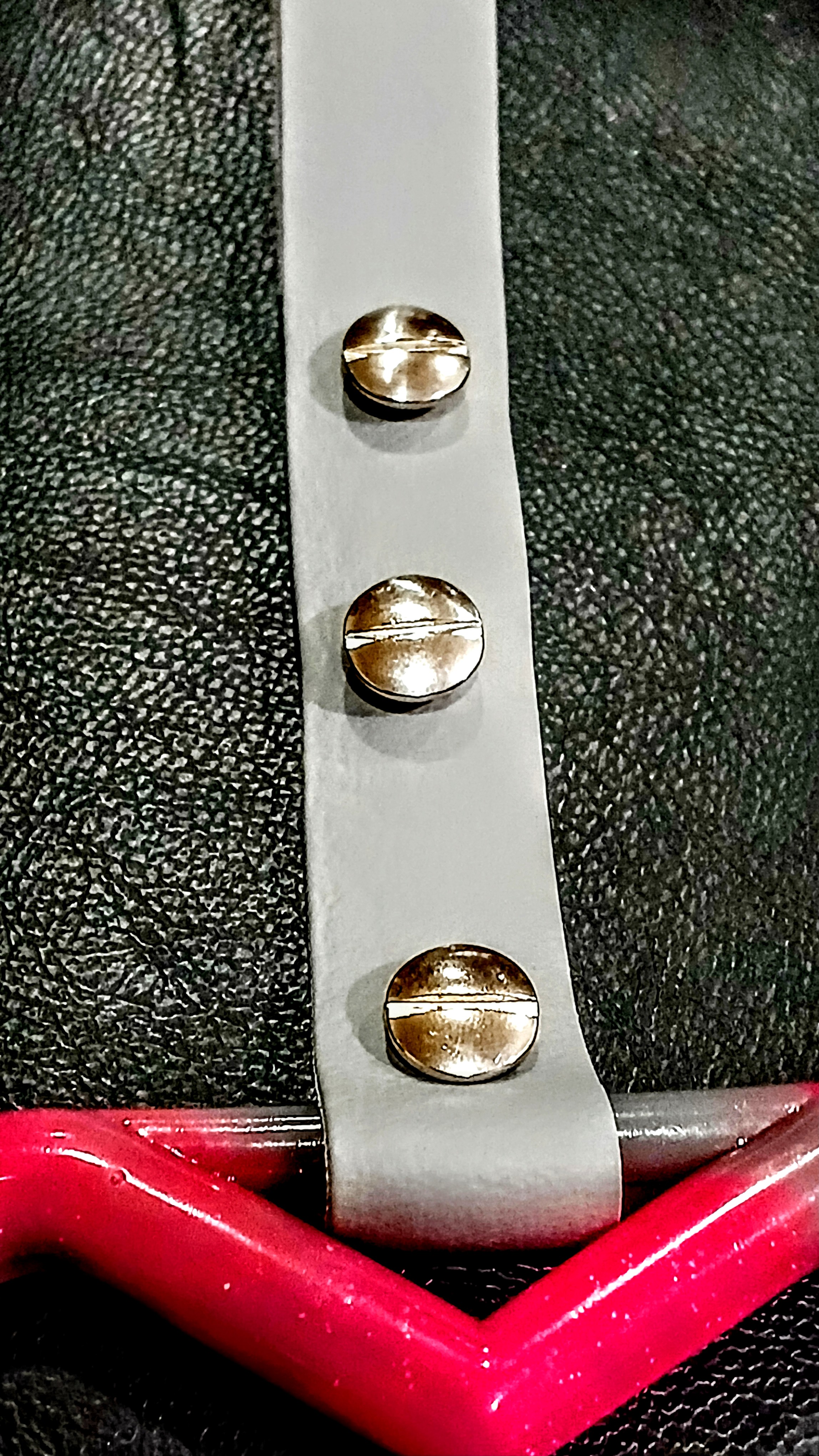 Pink and Silver Tsurikawa (Subway) Handle with Faux Leather strap