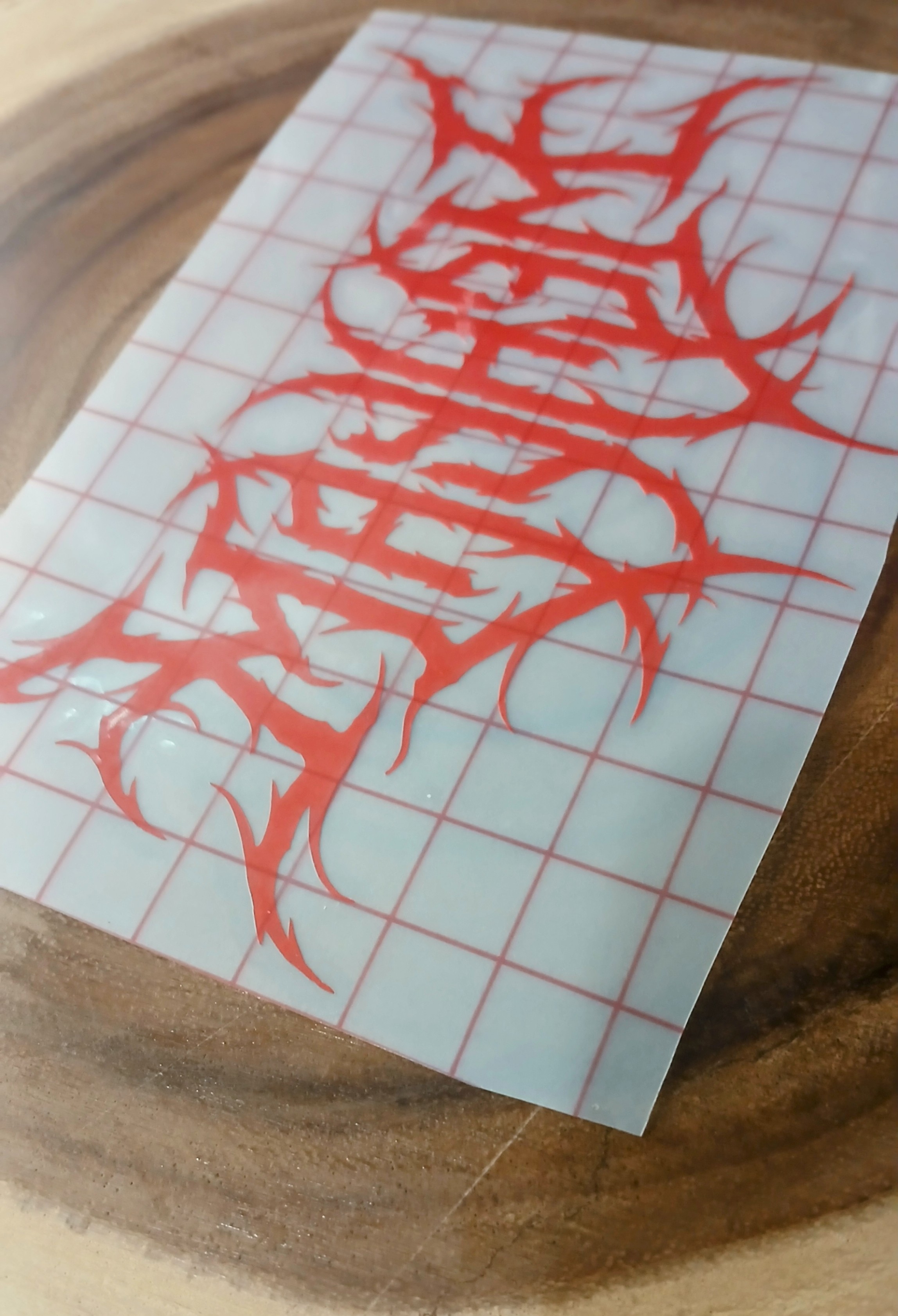 Mayhem Death Metal Font Premium Vinyl Decal.