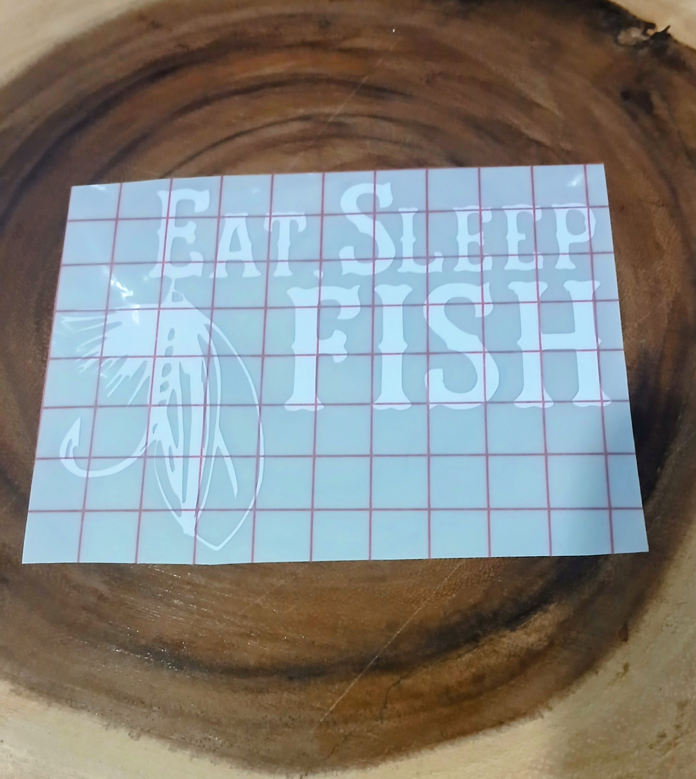 Eat, Sleep, Fish Permanent Vinyl Decal