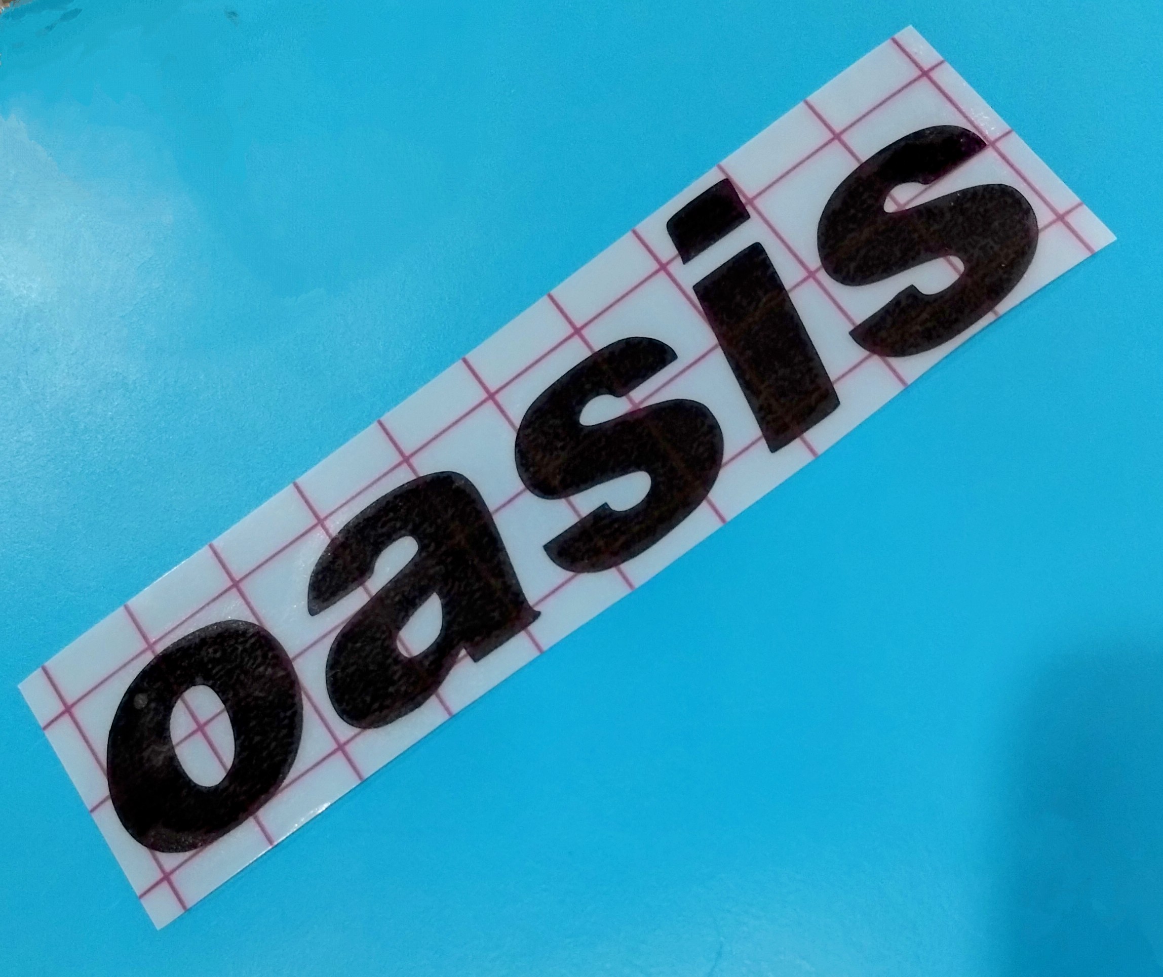 Oasis Premium Vinyl Decal.