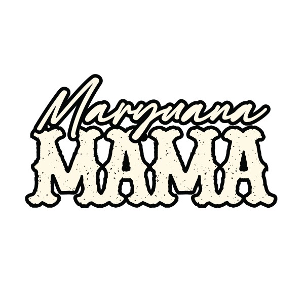 Marijuana Mama Permanent Vinyl Decal. 420, Smoking, Hippie, Pot, Cool Mom