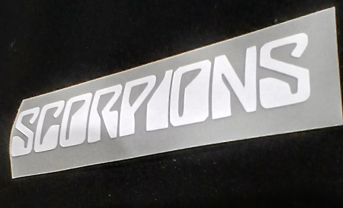 Scorpions Premium Vinyl Decal. Still Loving You, Wind of Change,  Rock You Like A Hurricane, Klaus Meine