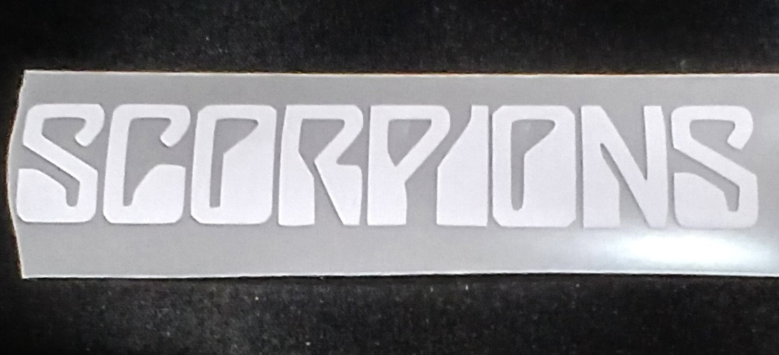 Scorpions Premium Vinyl Decal. Still Loving You, Wind of Change,  Rock You Like A Hurricane, Klaus Meine