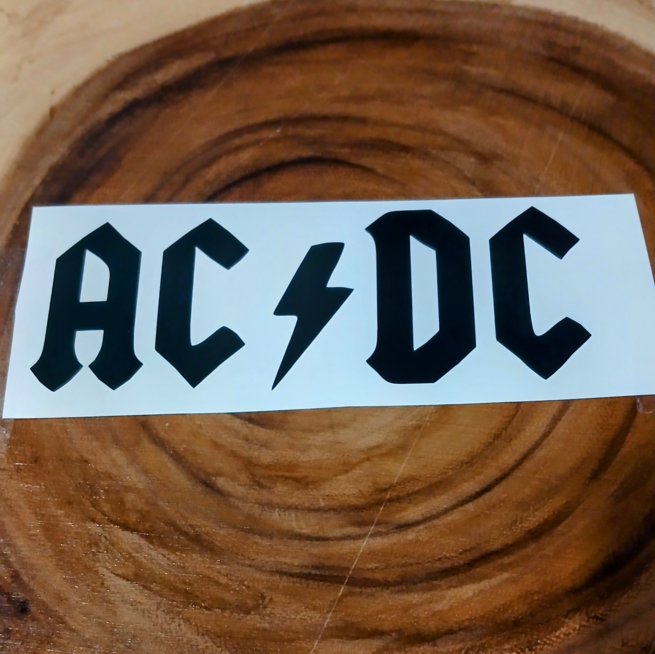 AC/DC Premium Vinyl Decal. Angus Young, Brian Johnson, Highway to Hell, Thunderstruck, Back in Black