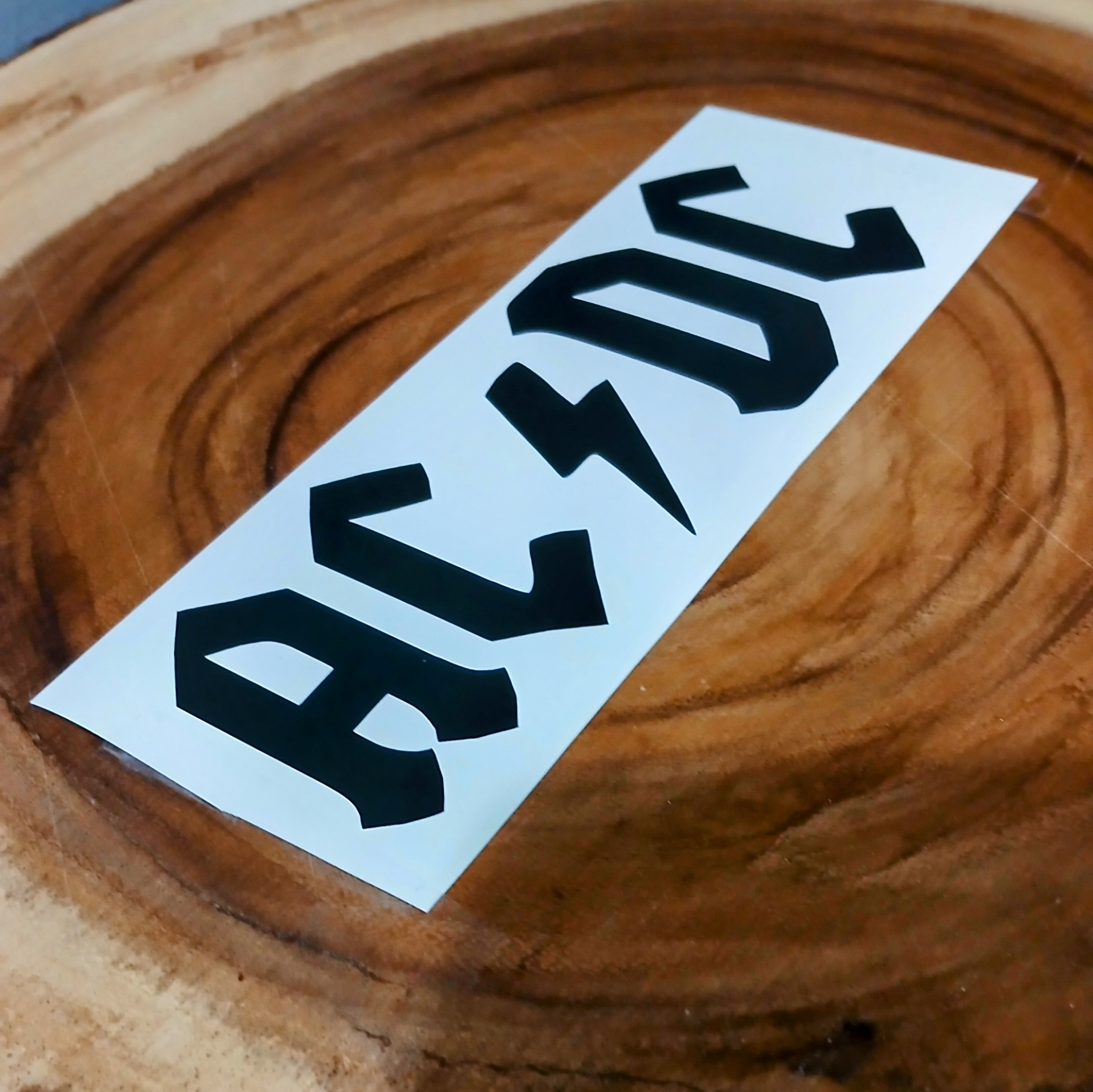 AC/DC Premium Vinyl Decal. Angus Young, Brian Johnson, Highway to Hell, Thunderstruck, Back in Black