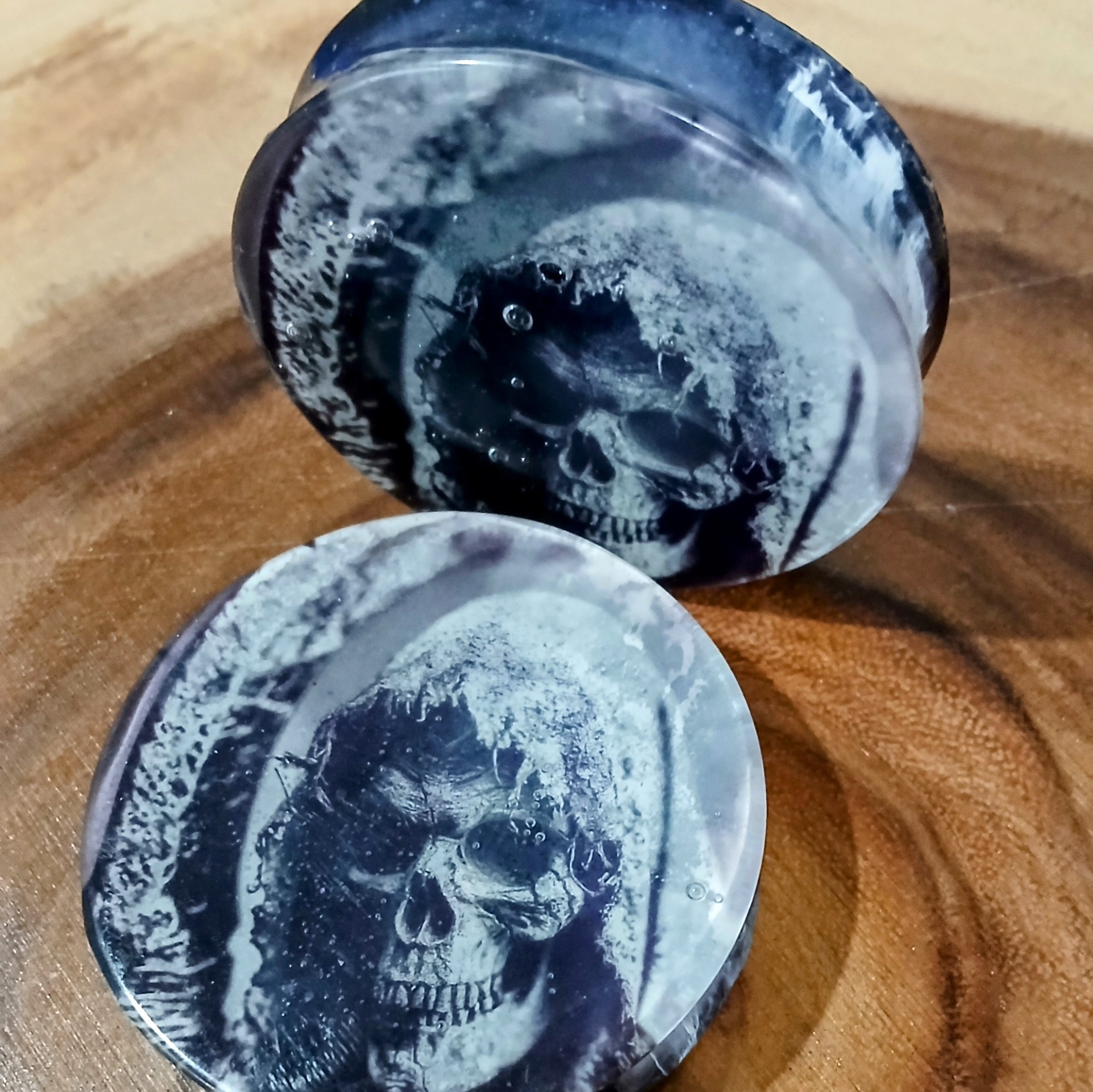 2 inch | 50.8mm Ear Plugs/Tunnels | Body Jewelry | Grim Reaper | Ear Stretching