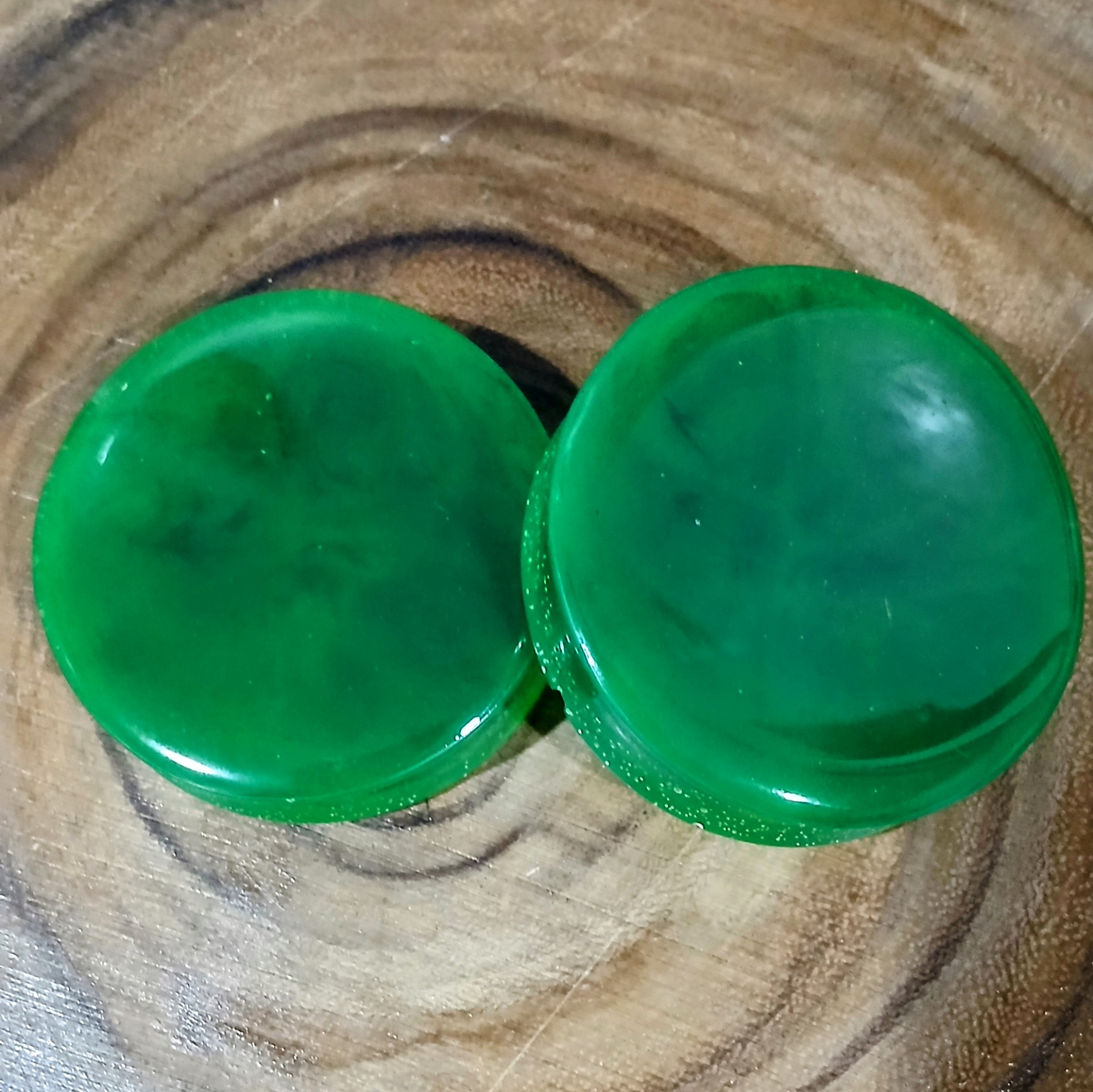 2 inch | 50.8mm Ear Plugs/Tunnels | Body Jewelry | Vibrant Green | Ear Stretching