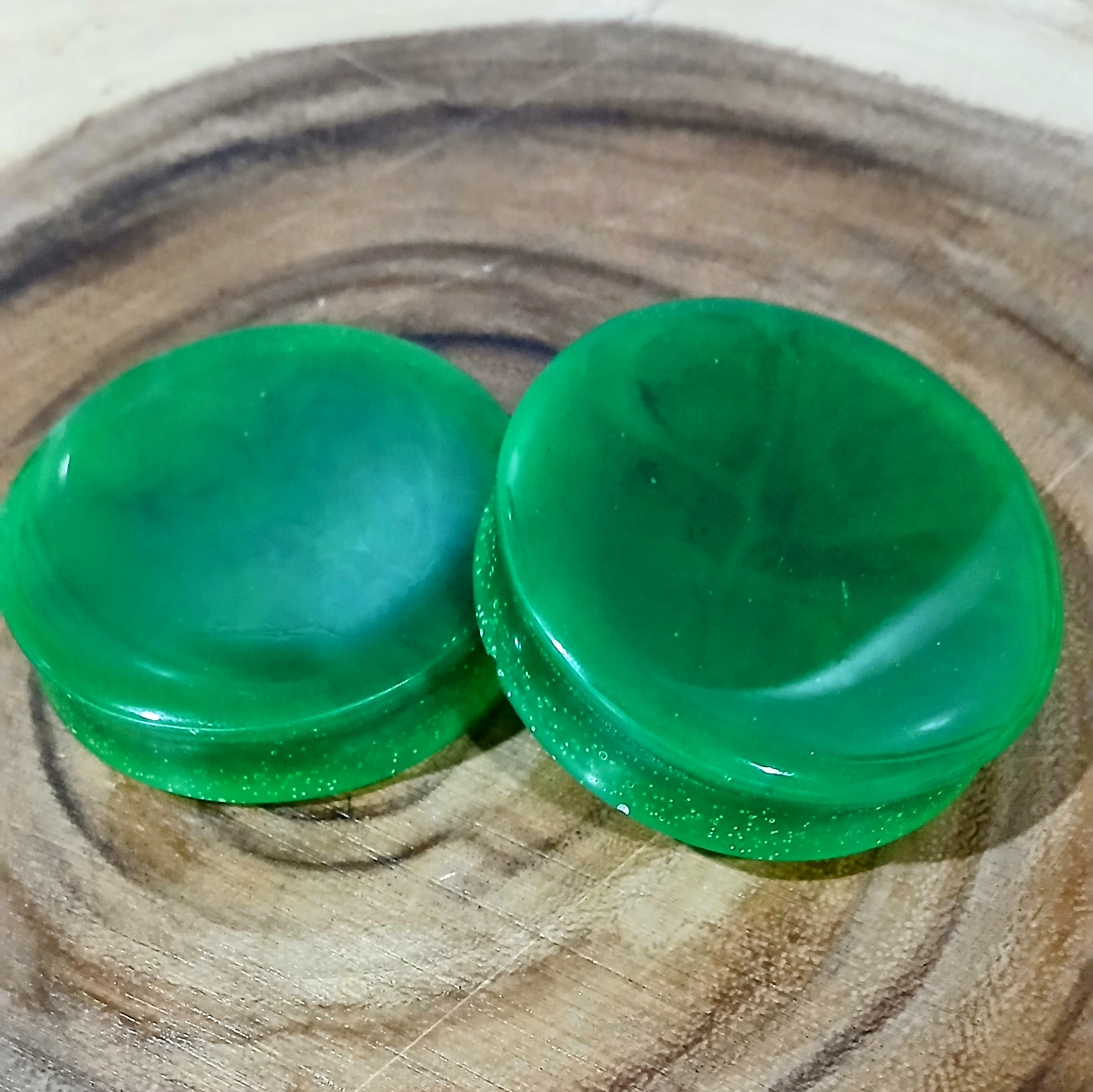2 inch | 50.8mm Ear Plugs/Tunnels | Body Jewelry | Vibrant Green | Ear Stretching