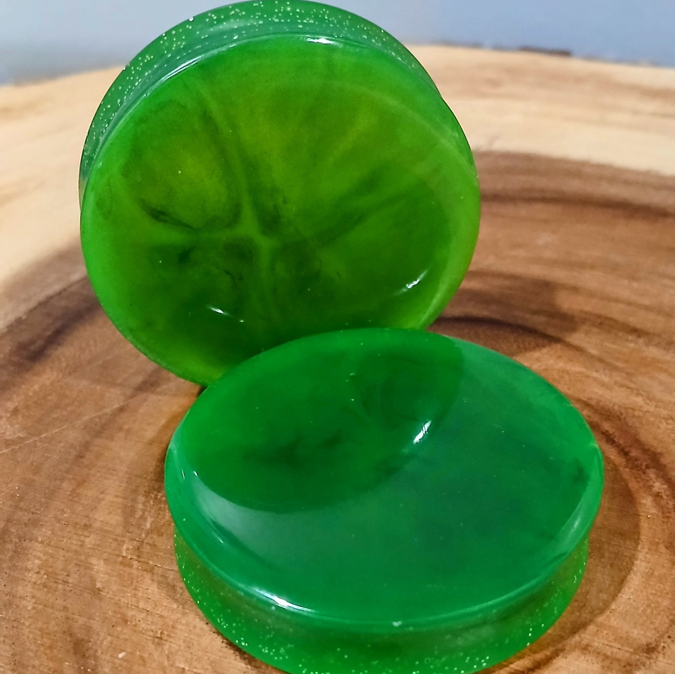 2 inch | 50.8mm Ear Plugs/Tunnels | Body Jewelry | Vibrant Green | Ear Stretching
