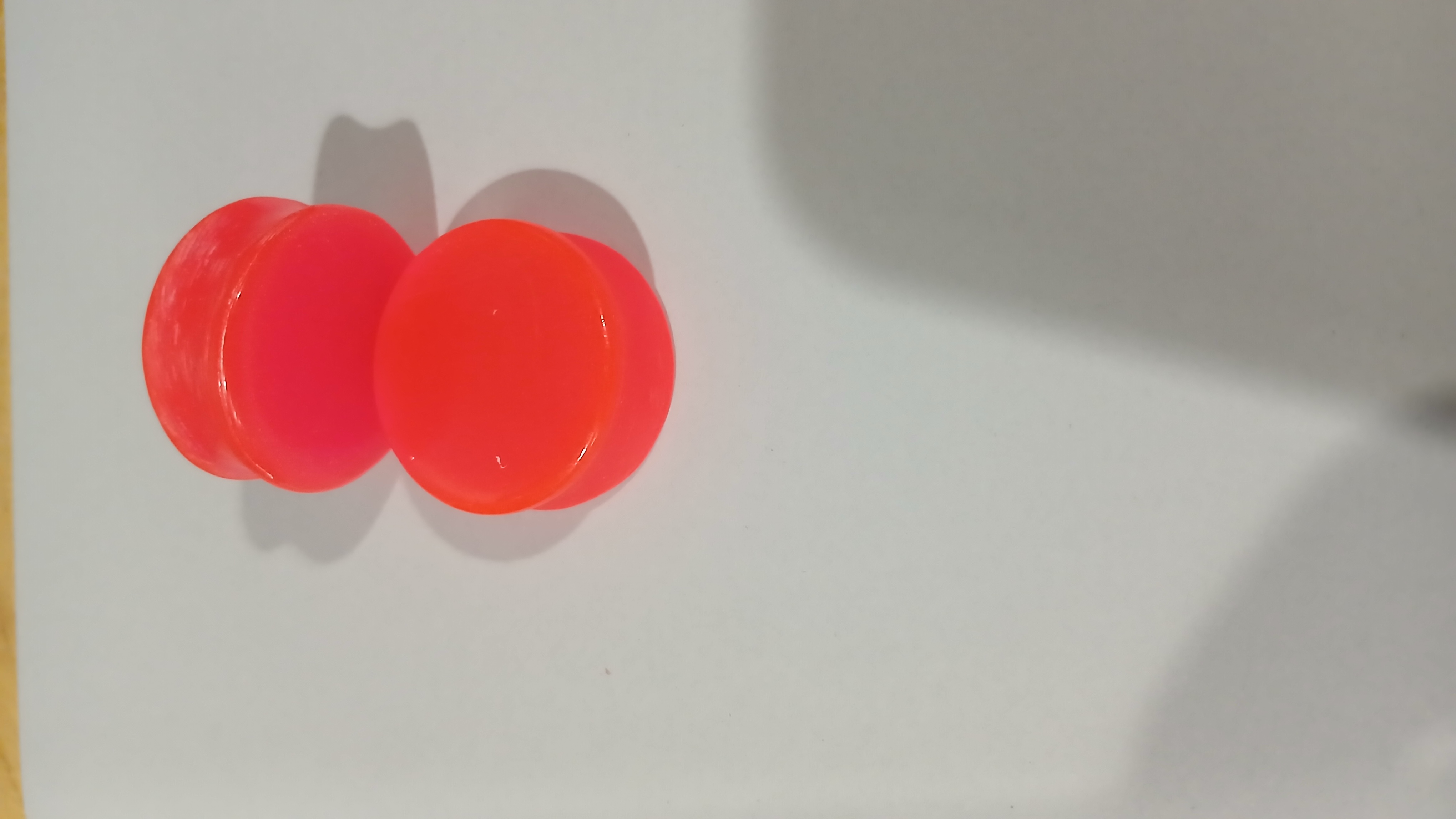 1-1/4 inch | 32mm | Ear Plugs/Tunnels | Body Jewelry | Bright Pink Glow in the Dark | Ear Stretching
