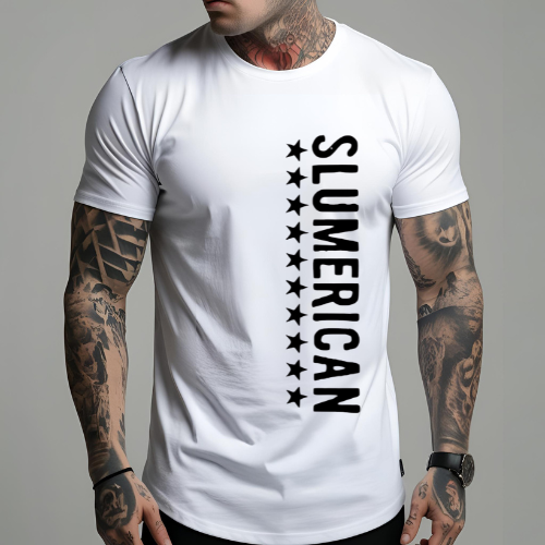 Slumerican Gildan 500 100% Cotton Unisex T-shirt. Yelawolf, Ghetto Cowboy, Billy Crystal, Southern Rap