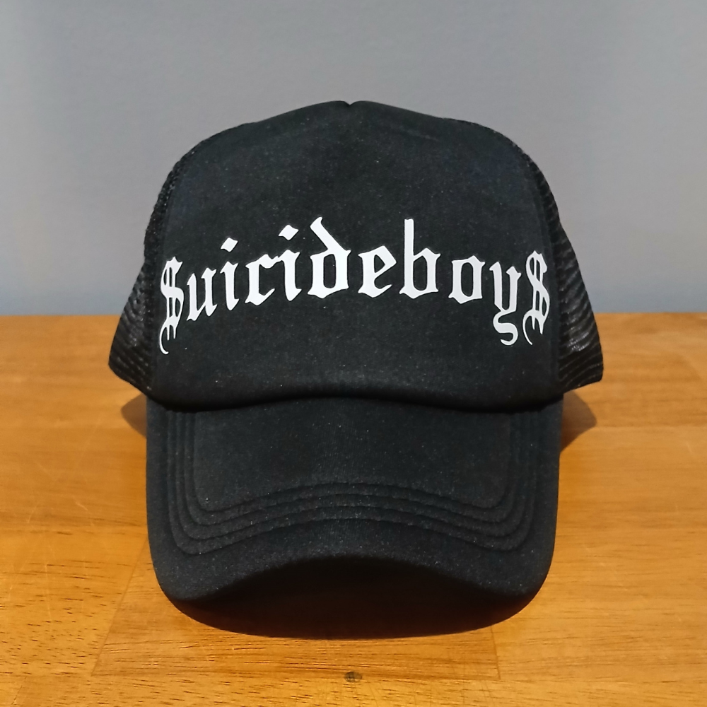Suicideboys Old English Snapback Trucker Style Hat | G59 | Scrim | Ruby da Cherry | Apparel | Handmade