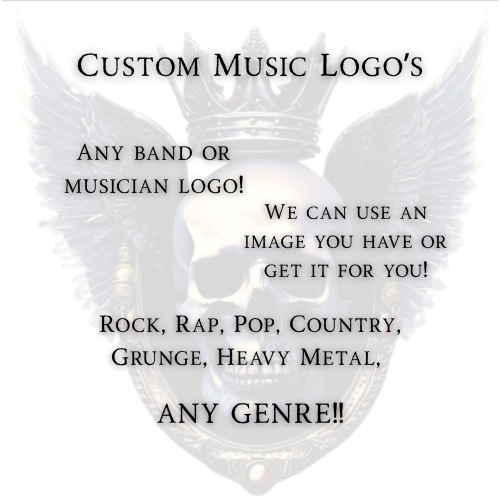Custom Music Logo's | Any Band | Any Musician | Any Genre | Use your own image or one of our's