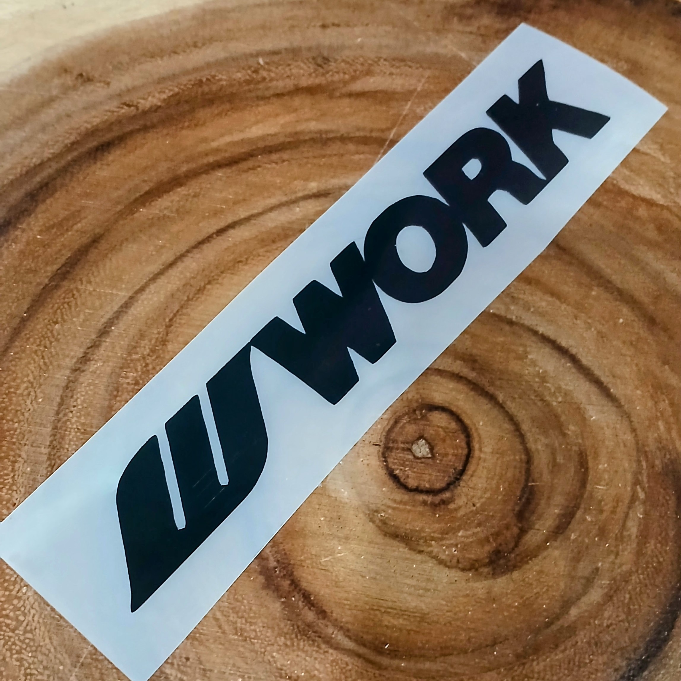 Work Premium Vinyl Decal | JDM | Wheels | Rims | Car Modification 