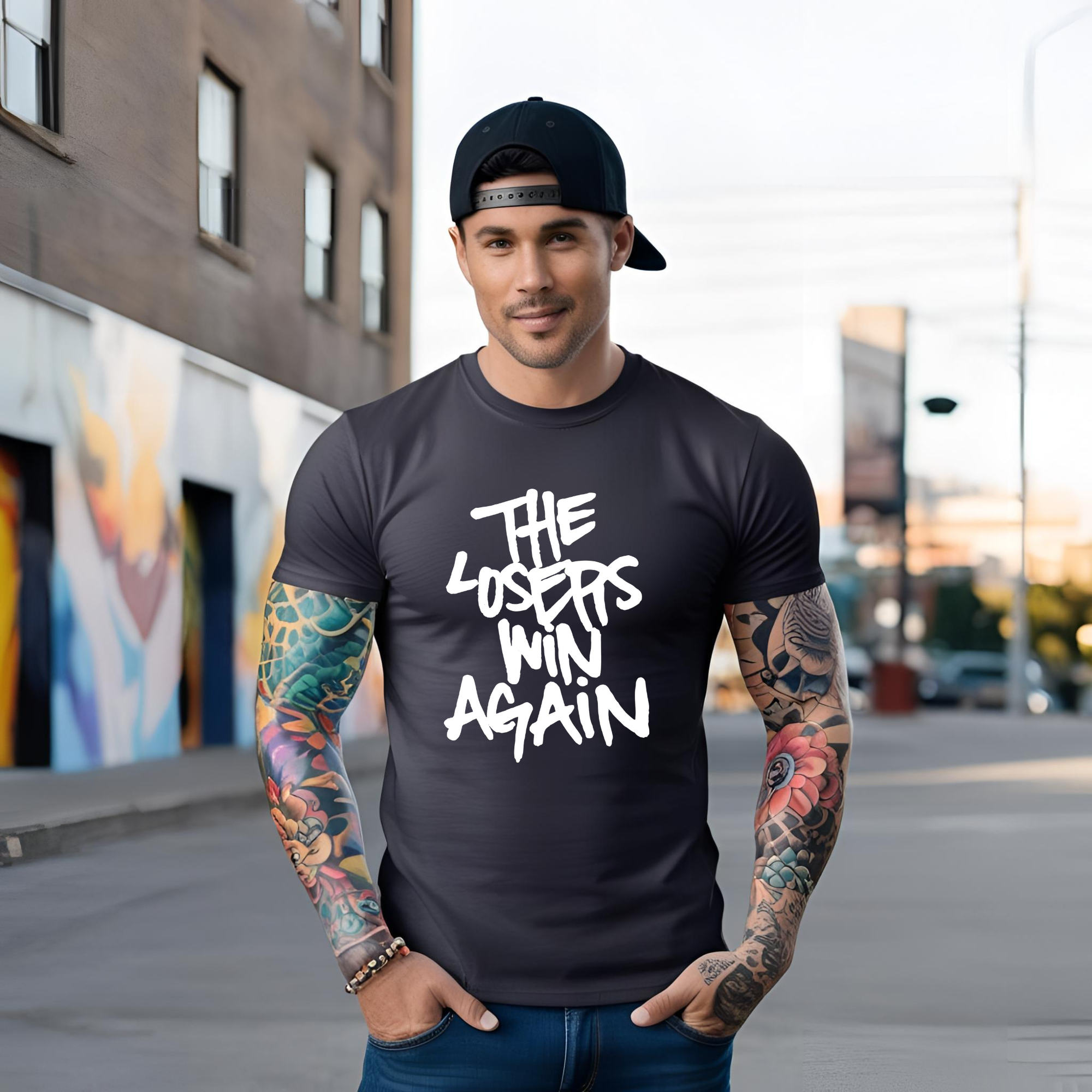 The Losers Win Again Gildan 500 100% Cotton Unisex T-shirt | Slumerican | Yelawolf | Hip-Hop Apparel